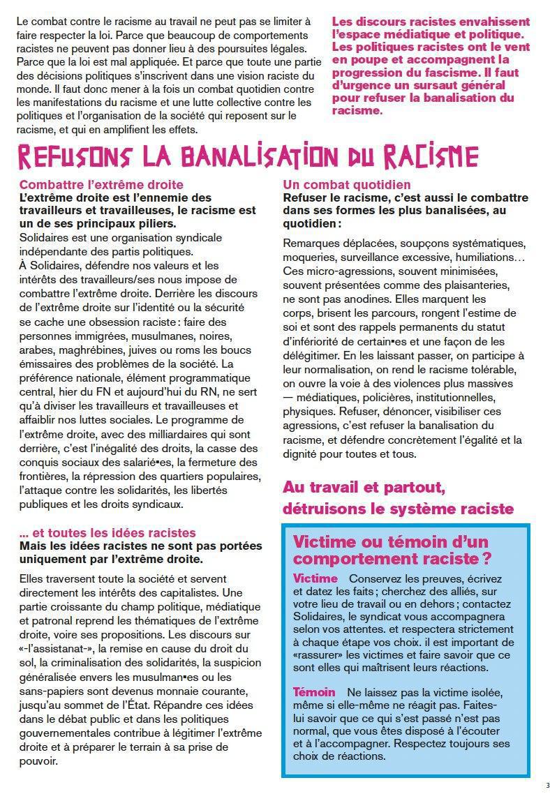 Combattre le racisme sur nos lieux de travail, une responsabilité collective