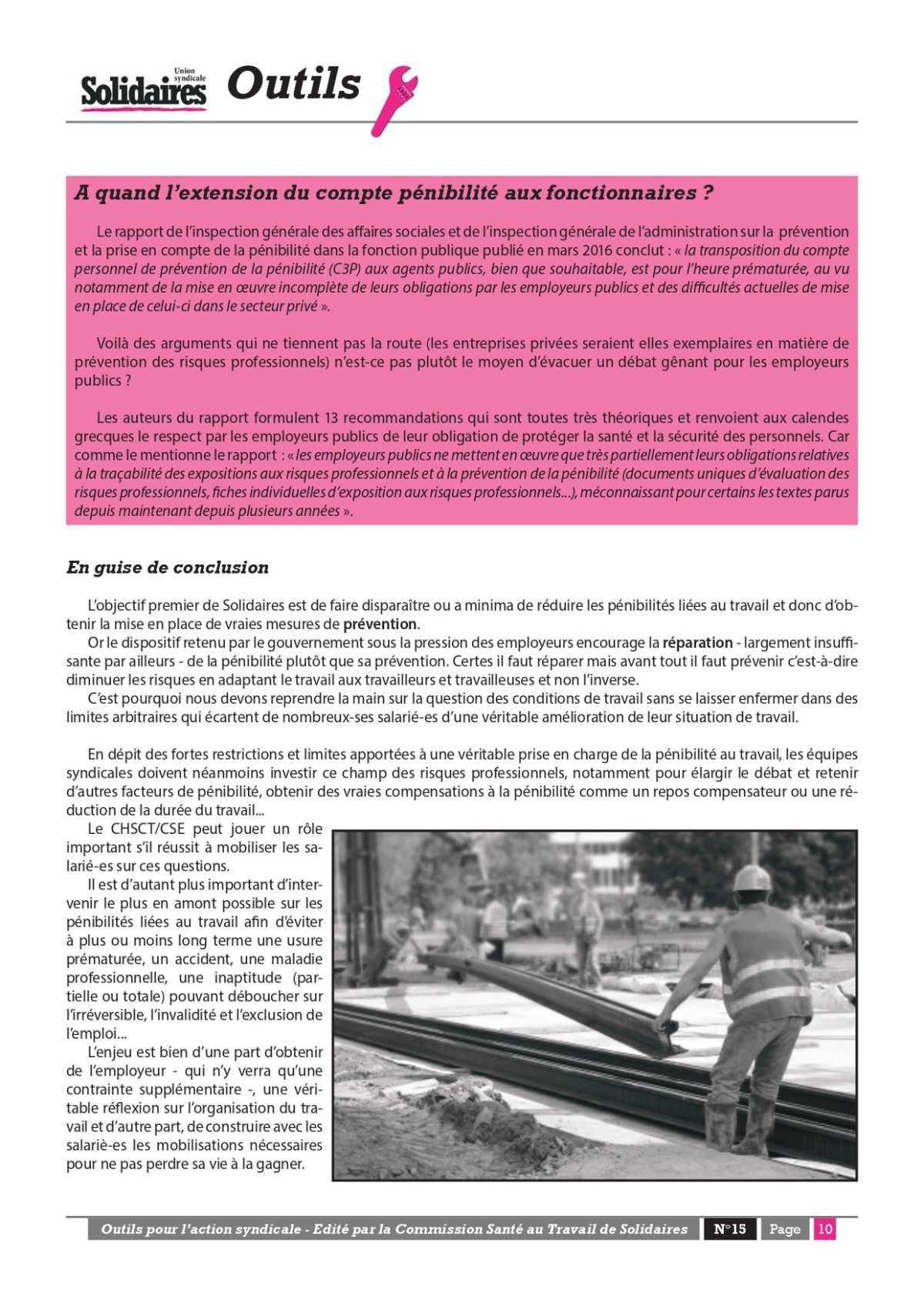 La pénibilité au travail, quelle prise en compte syndicale ?