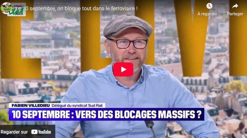 Vidéo SUD-Rail // 10 septembre : vers des blocages massifs