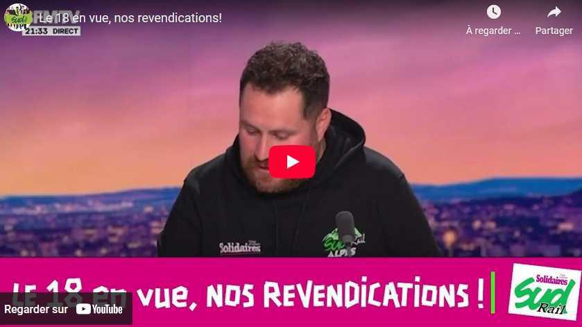Vidéo SUD-Rail // La grève du 18 septembre en vue, nos revendications!