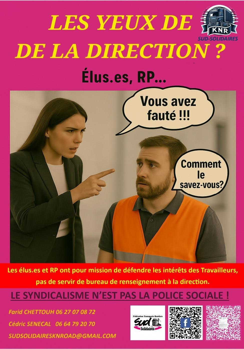 SUD Kuehne Nagel Road // Le syndicalisme n'est pas la police sociale !