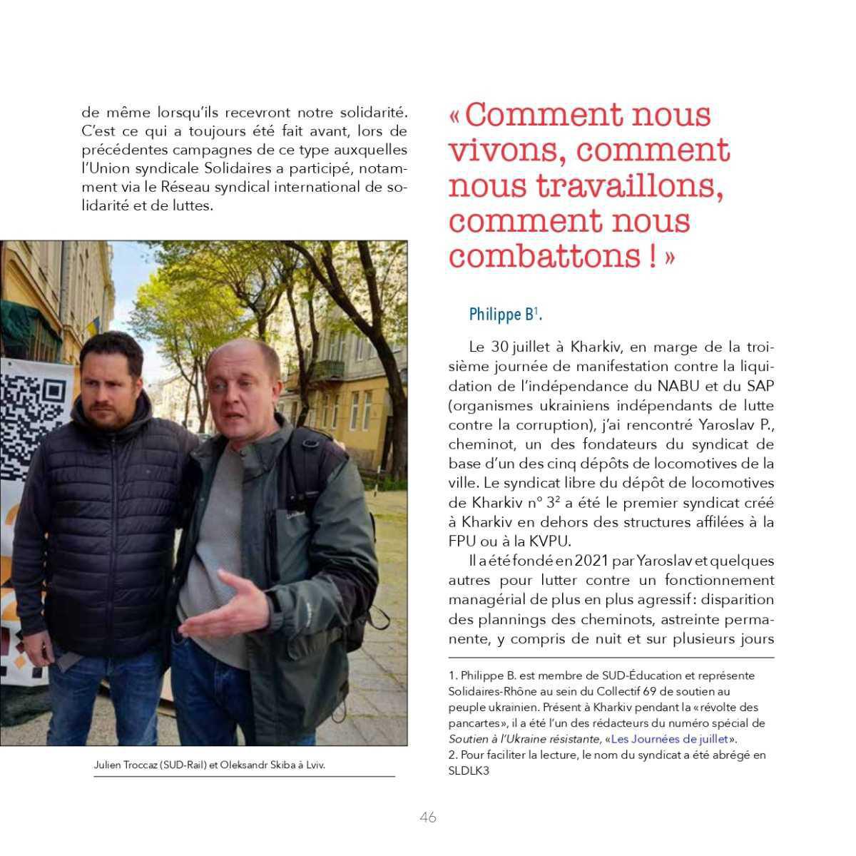 Soutien à l'Ukraine résistante // La bataille du Rail