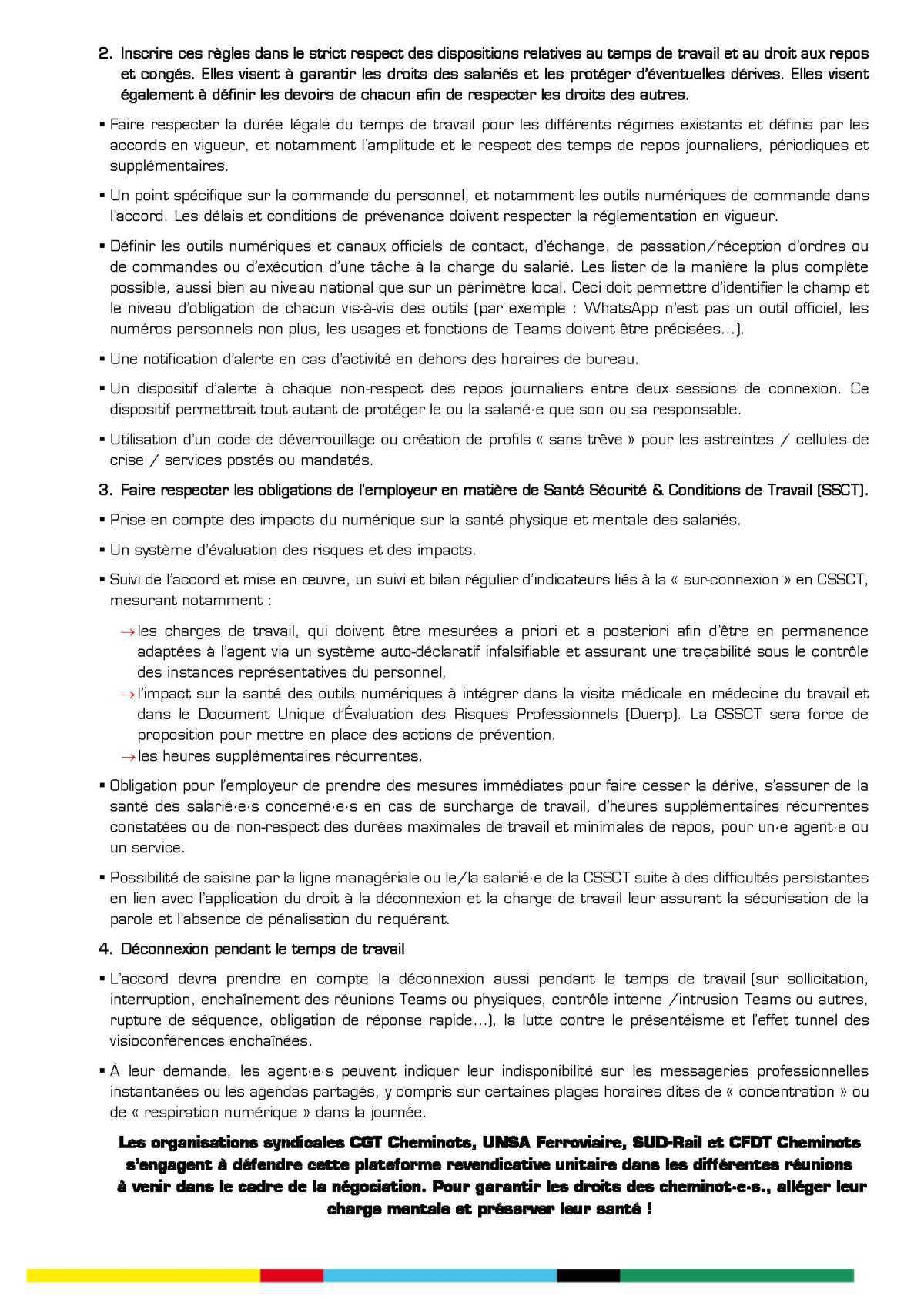 Unitaire SNCF // Pour une réelle mise en oeuvre du droit à la déconnexion
