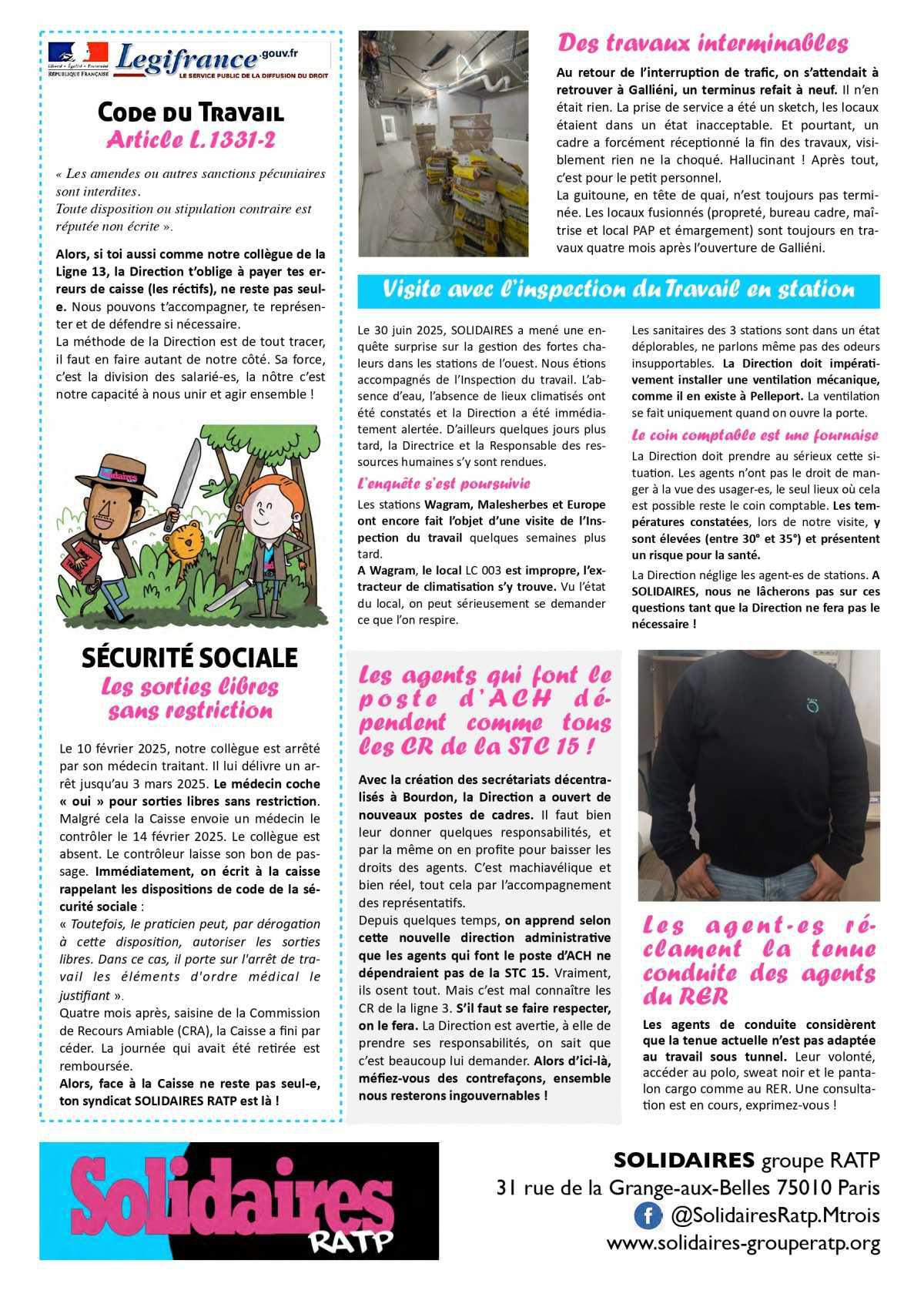 Solidaires RATP // Cheval de Trois - octobre 2025