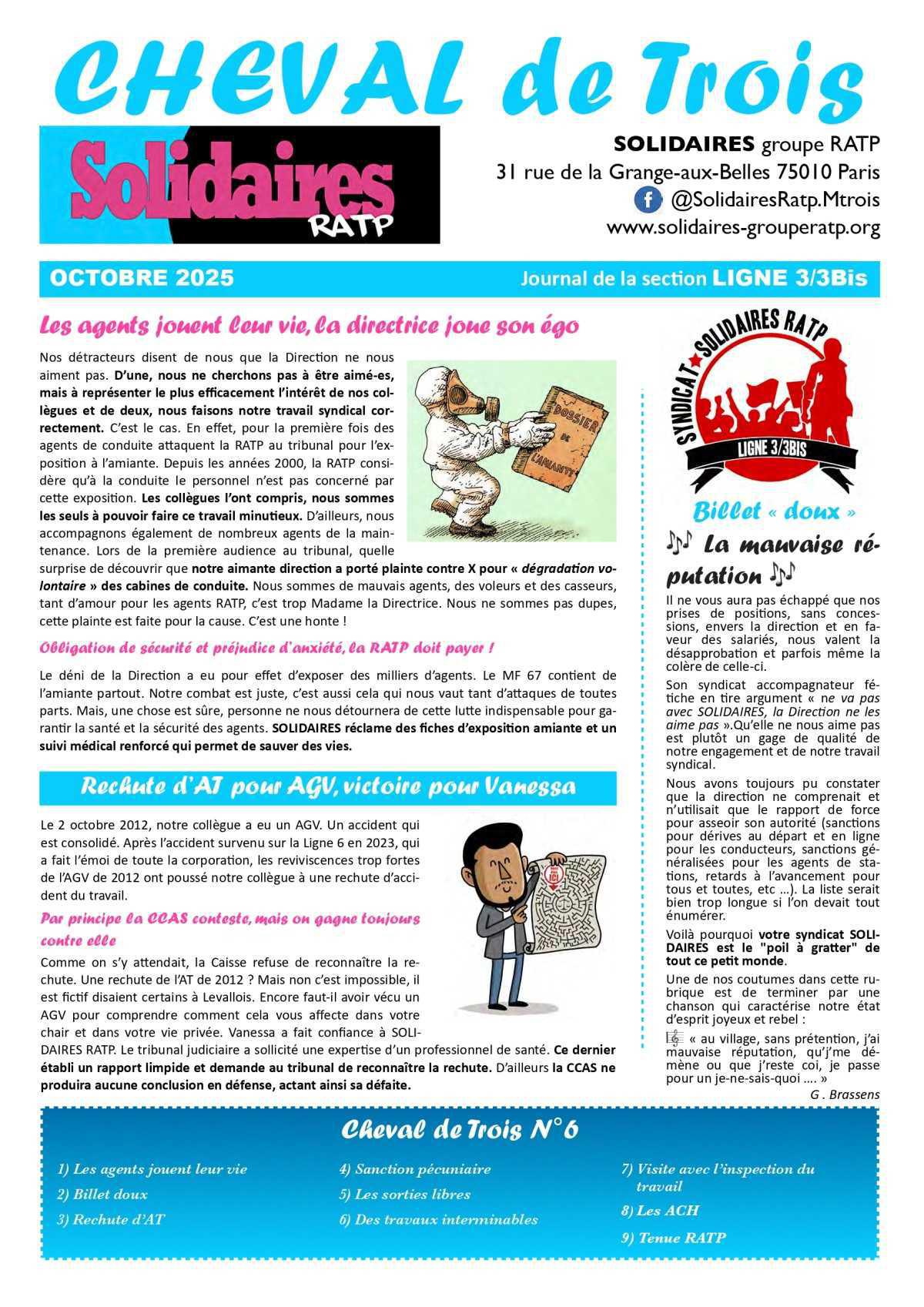 Solidaires RATP // Cheval de Trois - octobre 2025