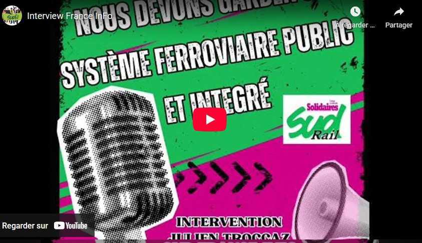 Radio // SUD-Rail veut garder un système ferroviaire public et intégré