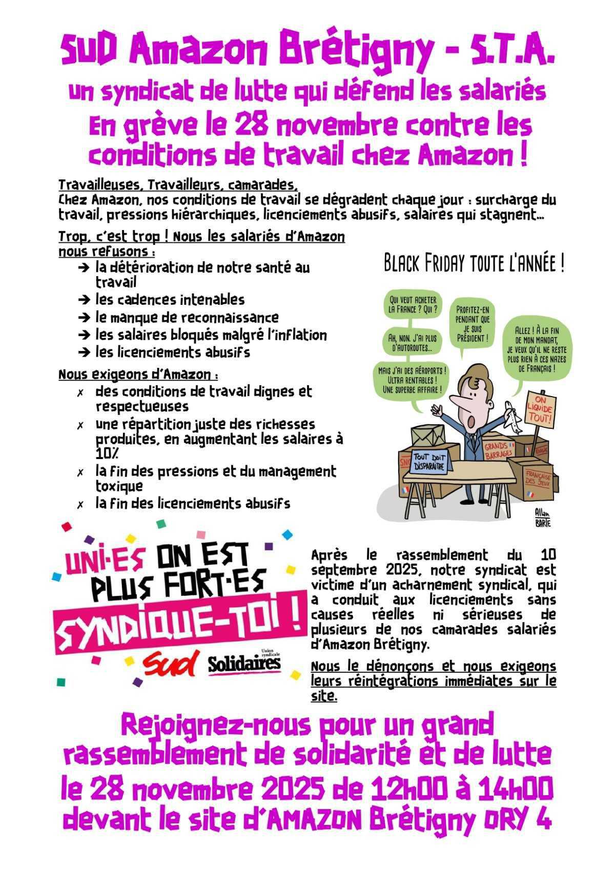 SUD AMAZON Brétigny // En grève le Black Friday !
