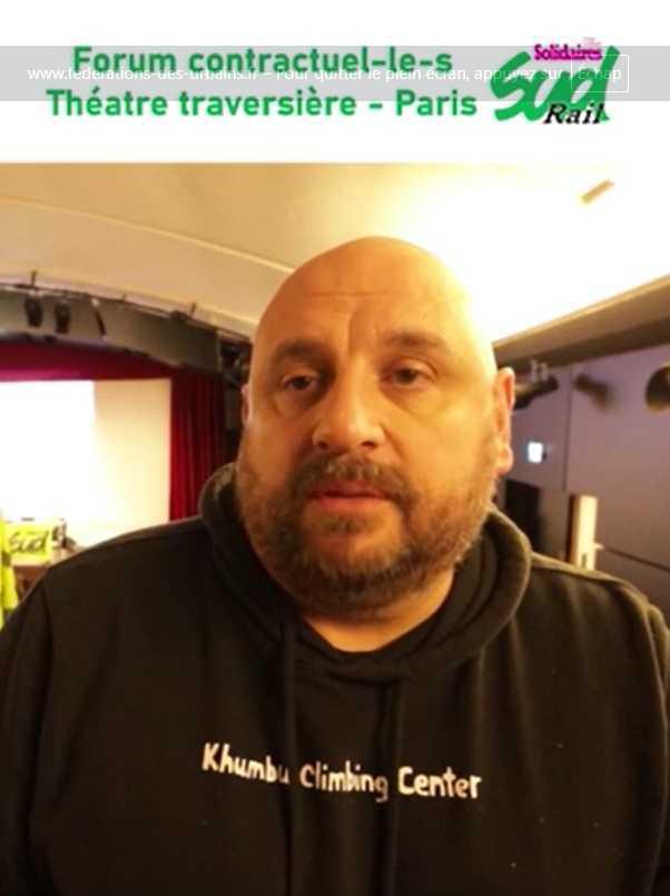 SUD-Rail // Retour sur le forum des cheminots contractuels franciliens