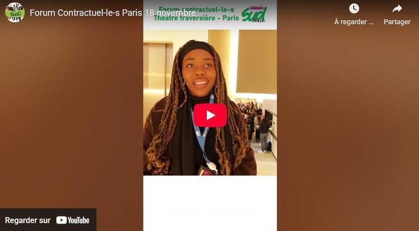 Vidéo SUD-Rail // Retour sur le forum des contractuels à Paris