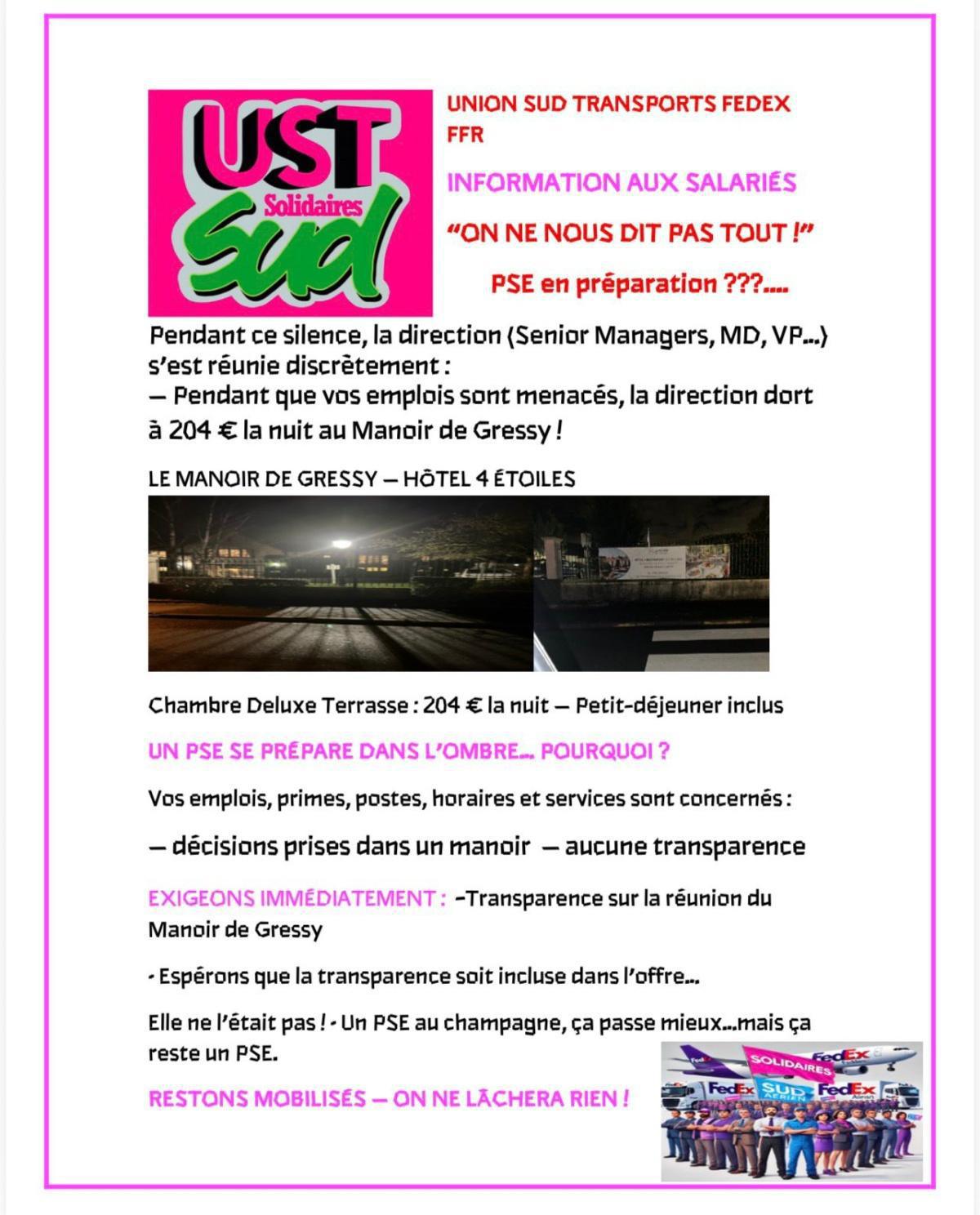 UST FEDEX // Un PSE en préparation ?