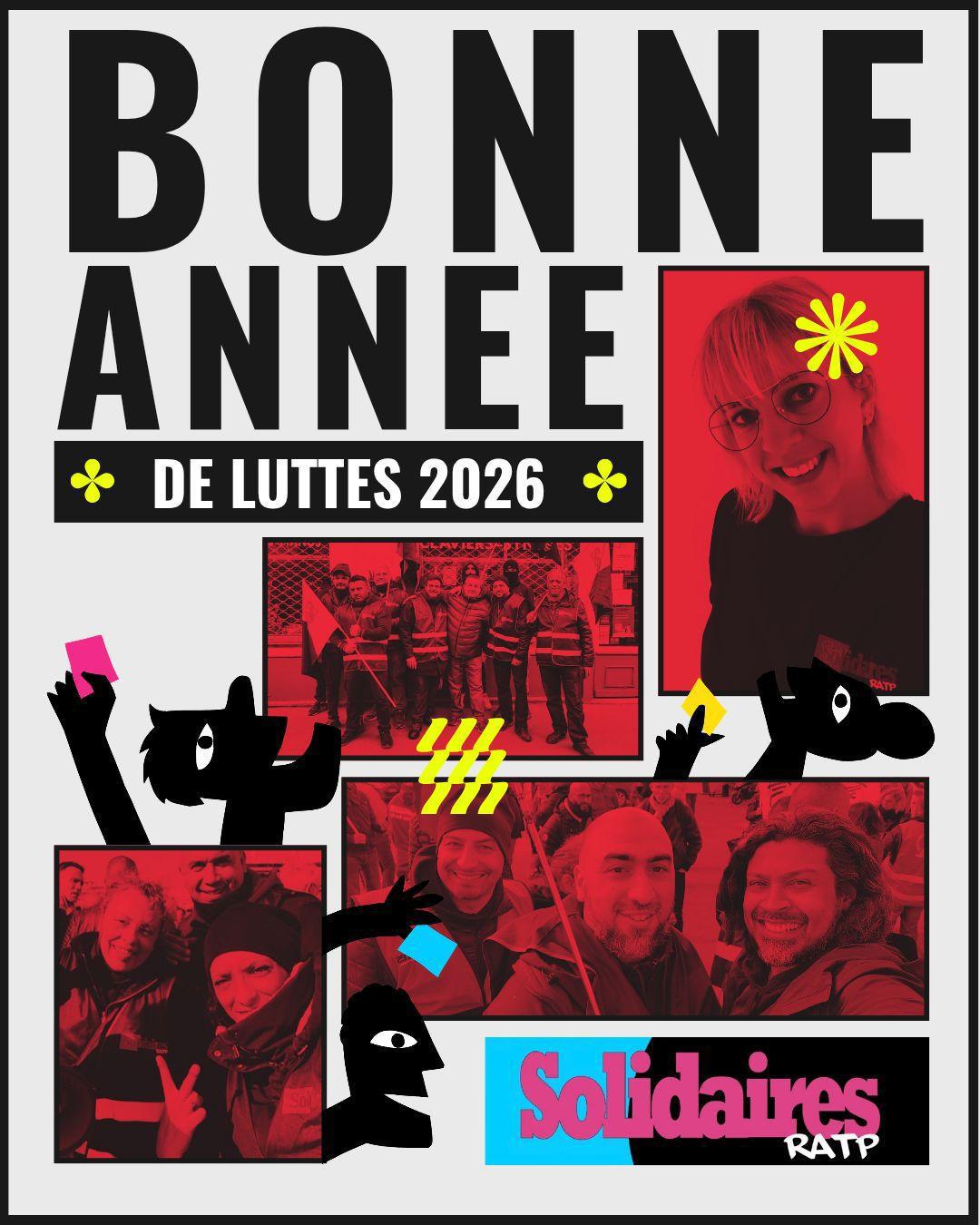 Solidaires RATP // Bonne année de luttes 2026