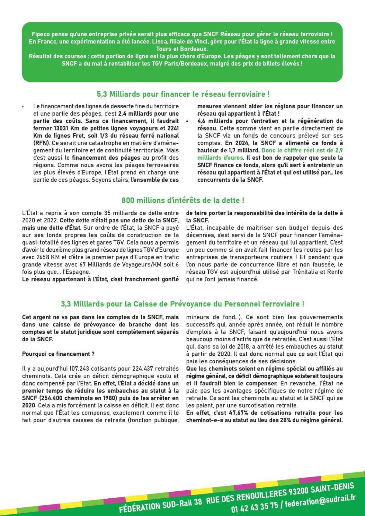 SUD-Rail // Les fake news contre la SNCF de François Écalle (Fipeco)