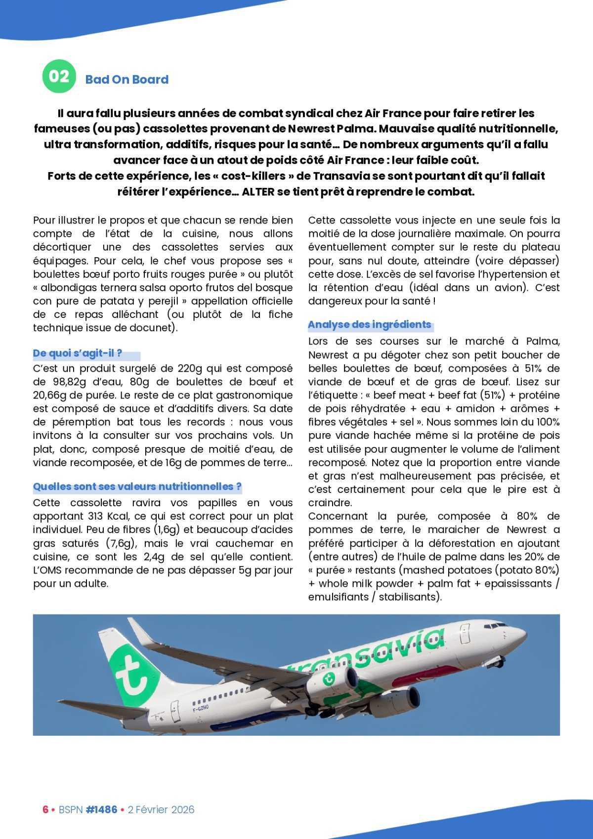 ALTER // Bulletin Syndical du Personnel Naviguant # 1486