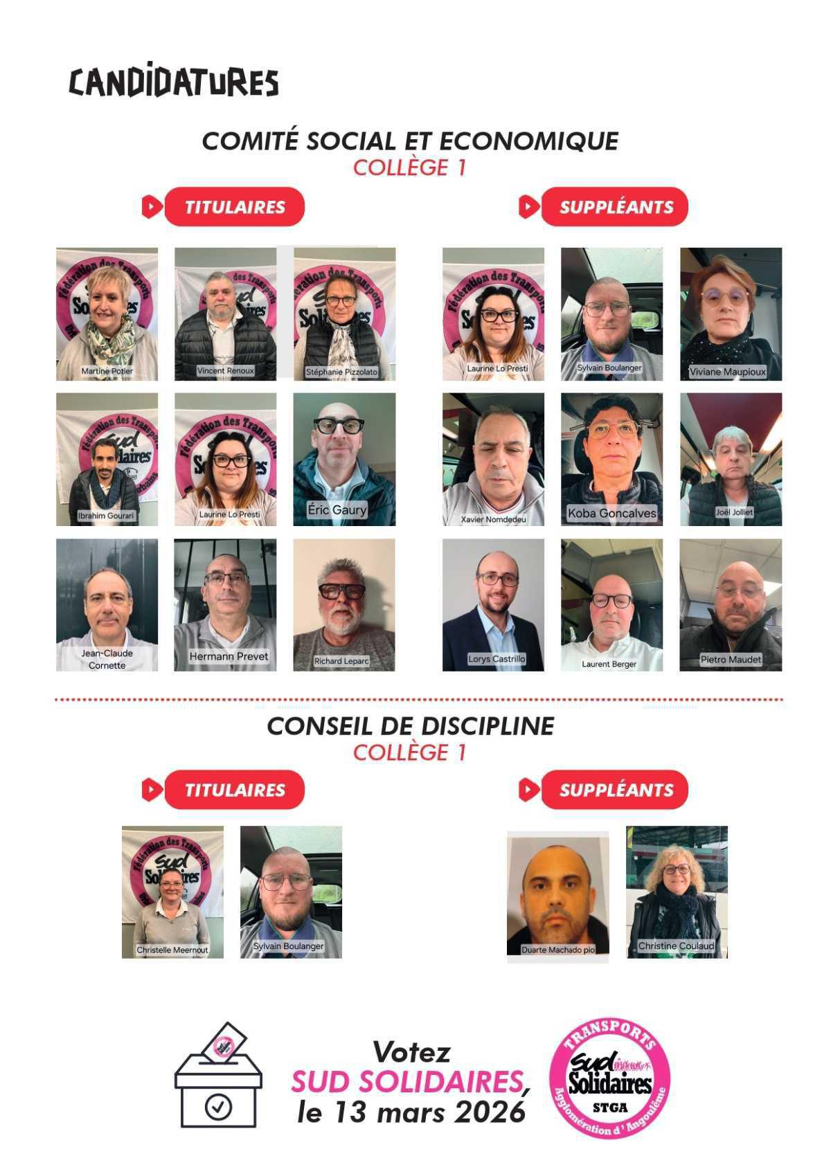 Élections CSE à STGA // Votez pour la liste SUD / Solidaires !