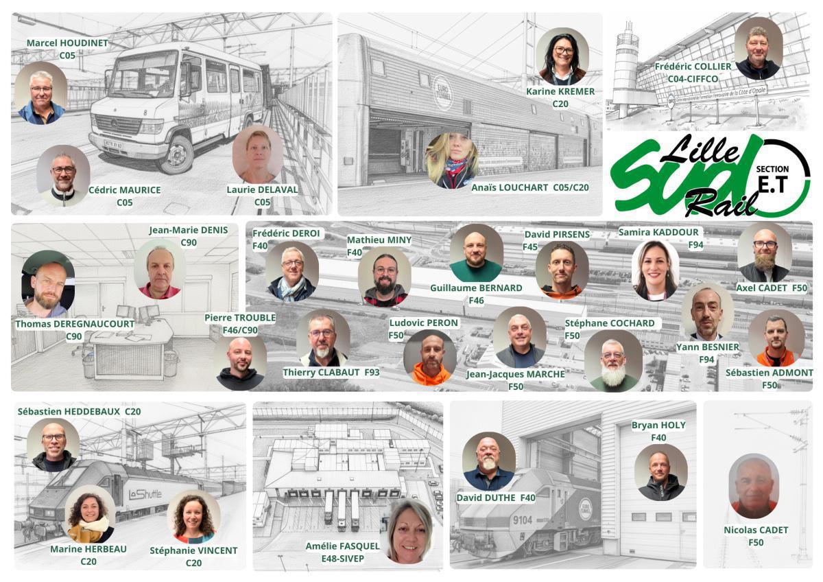 Élections CSE à EUROTUNNEL // Votez pour la liste SUD-Rail !