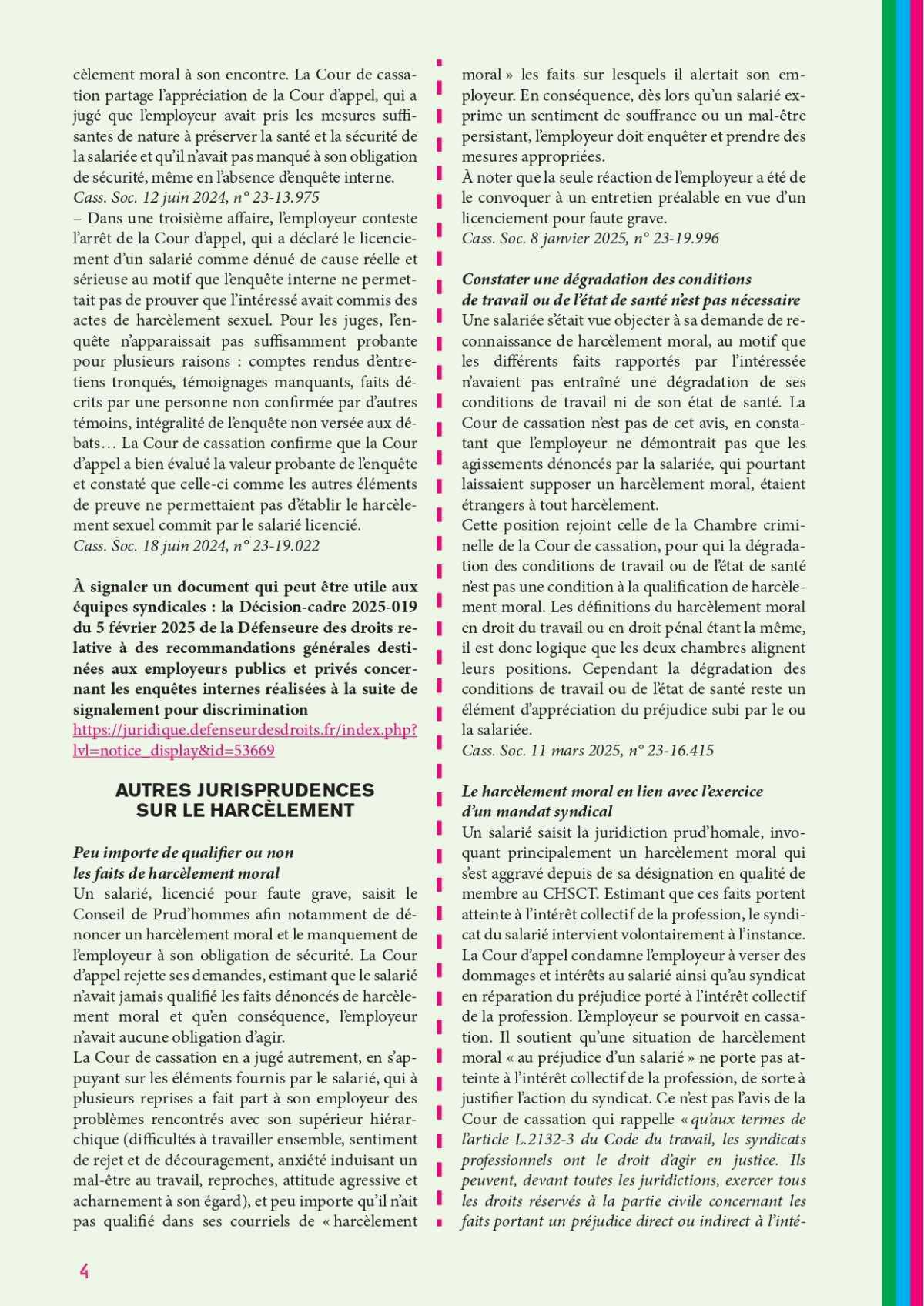 Solidaires Jurisprudences // L'Actu Santé-Travail