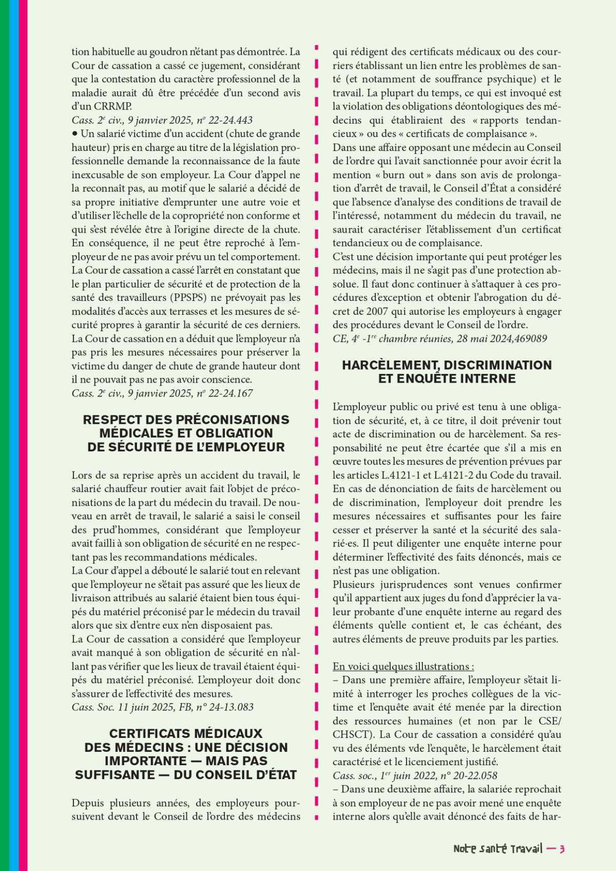Solidaires Jurisprudences // L'Actu Santé-Travail