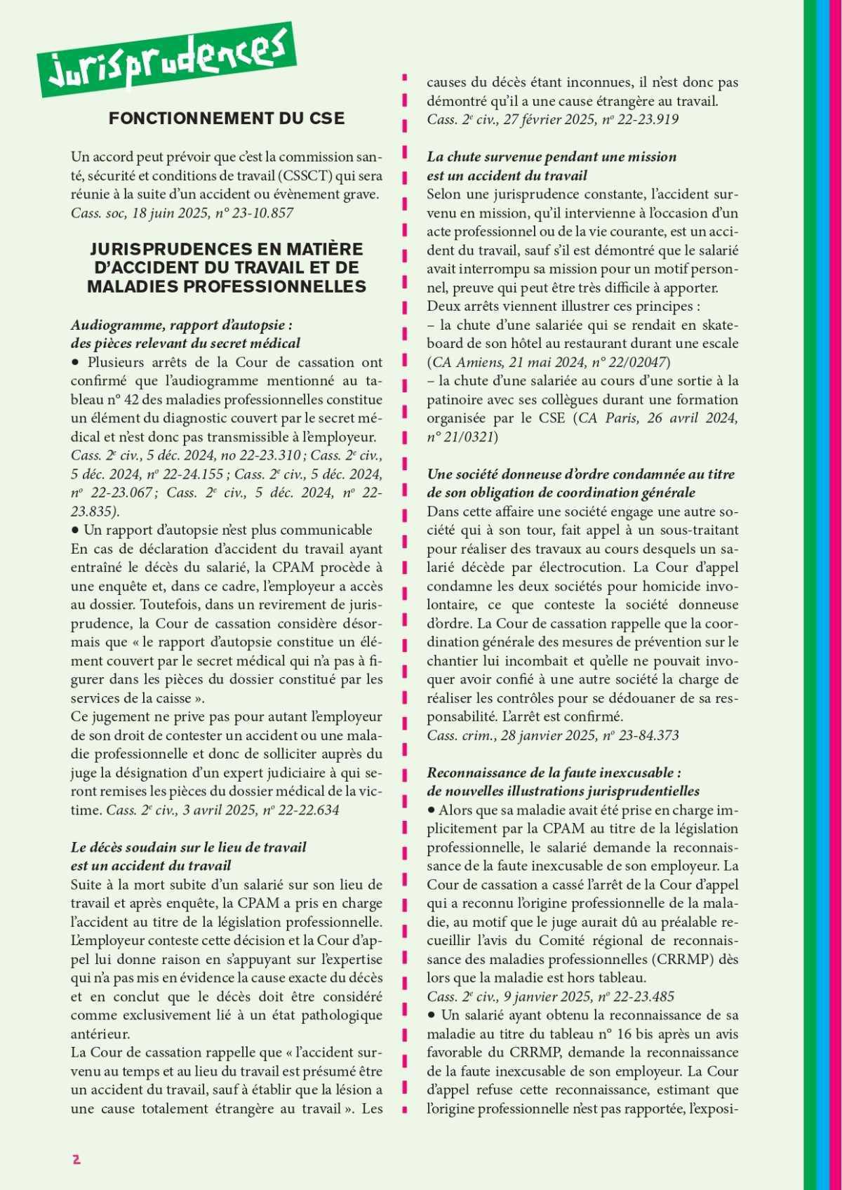 Solidaires Jurisprudences // L'Actu Santé-Travail