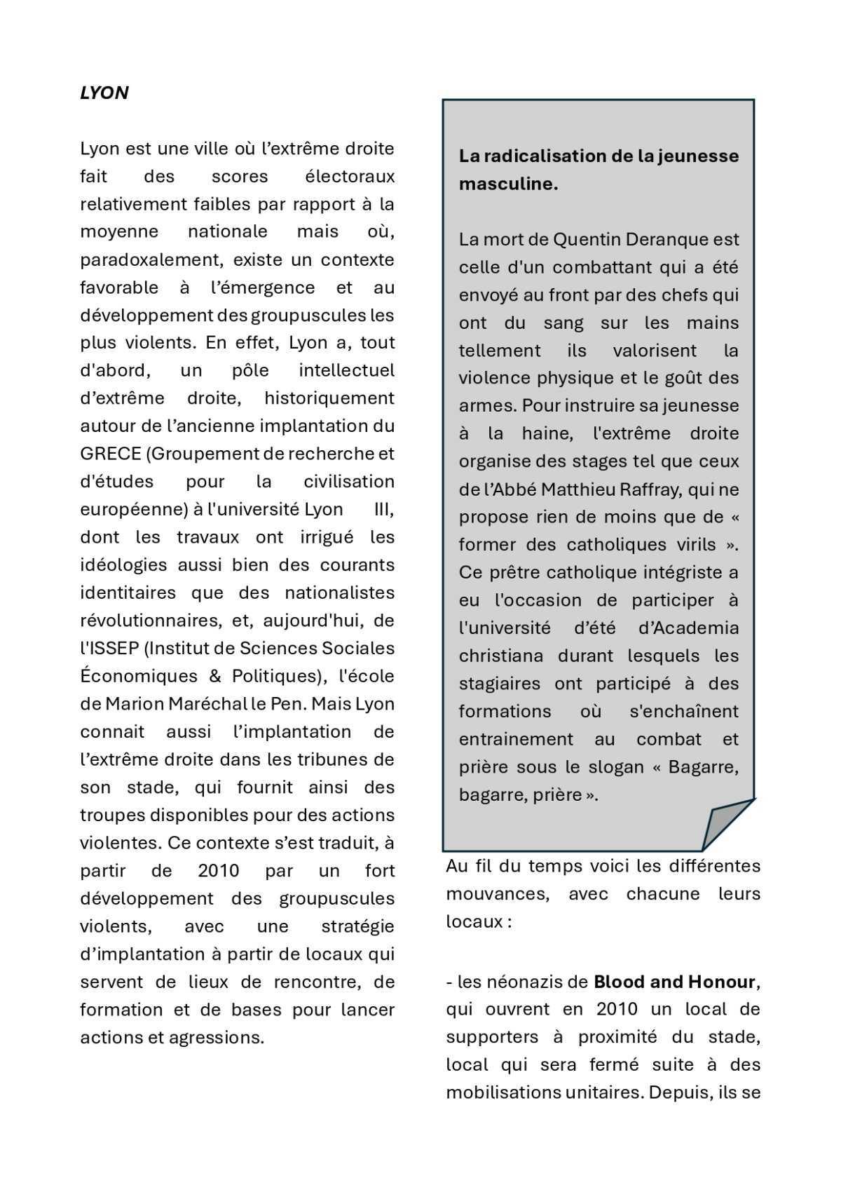 VISA // L'antifascisme, une nécessité face aux violences de l'extrême-droite