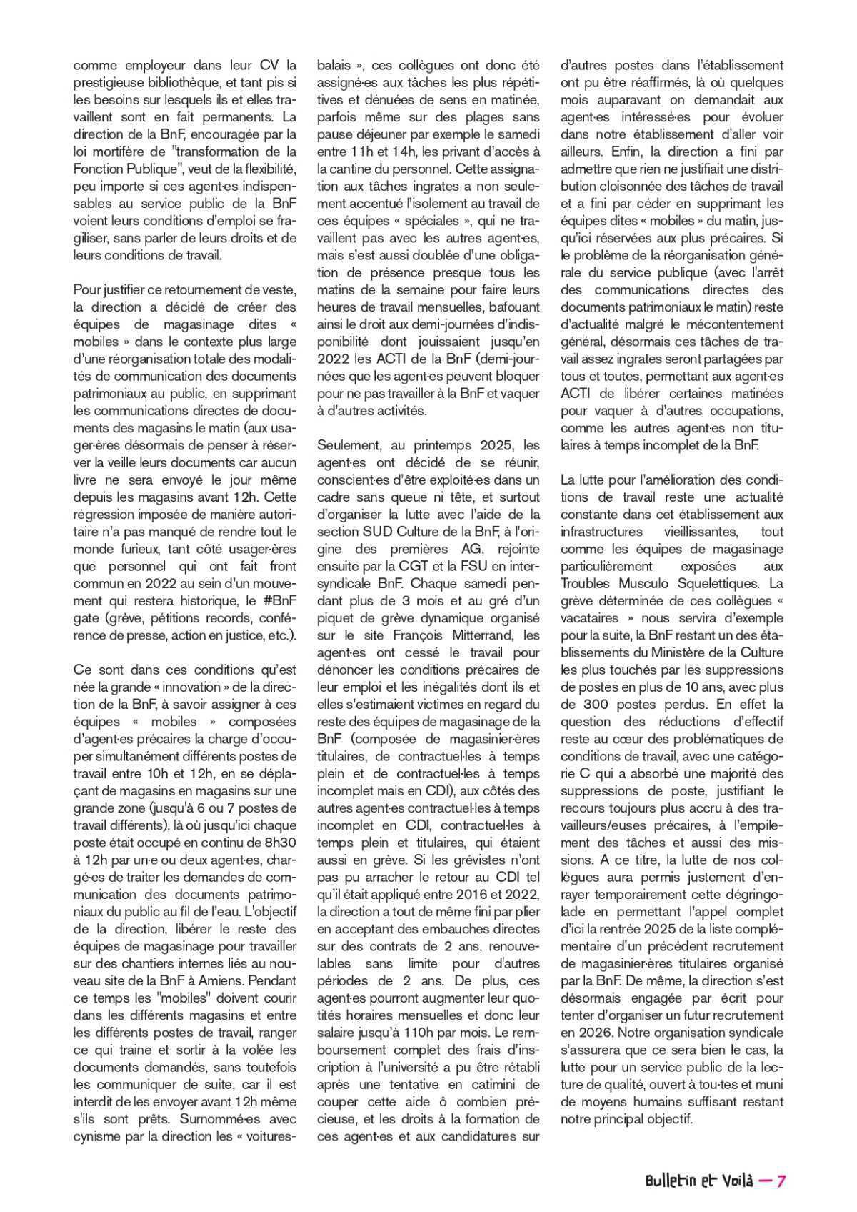 Solidaires sur les conditions de travail // Et Voilà # 76 mars 2026