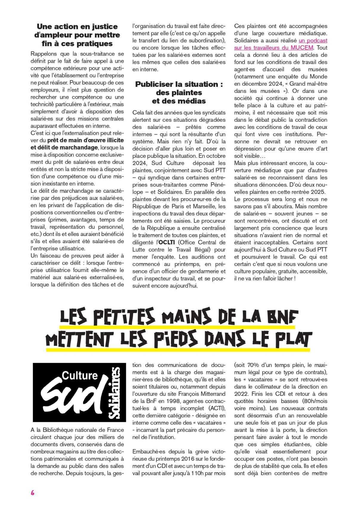 Solidaires sur les conditions de travail // Et Voilà # 76 mars 2026