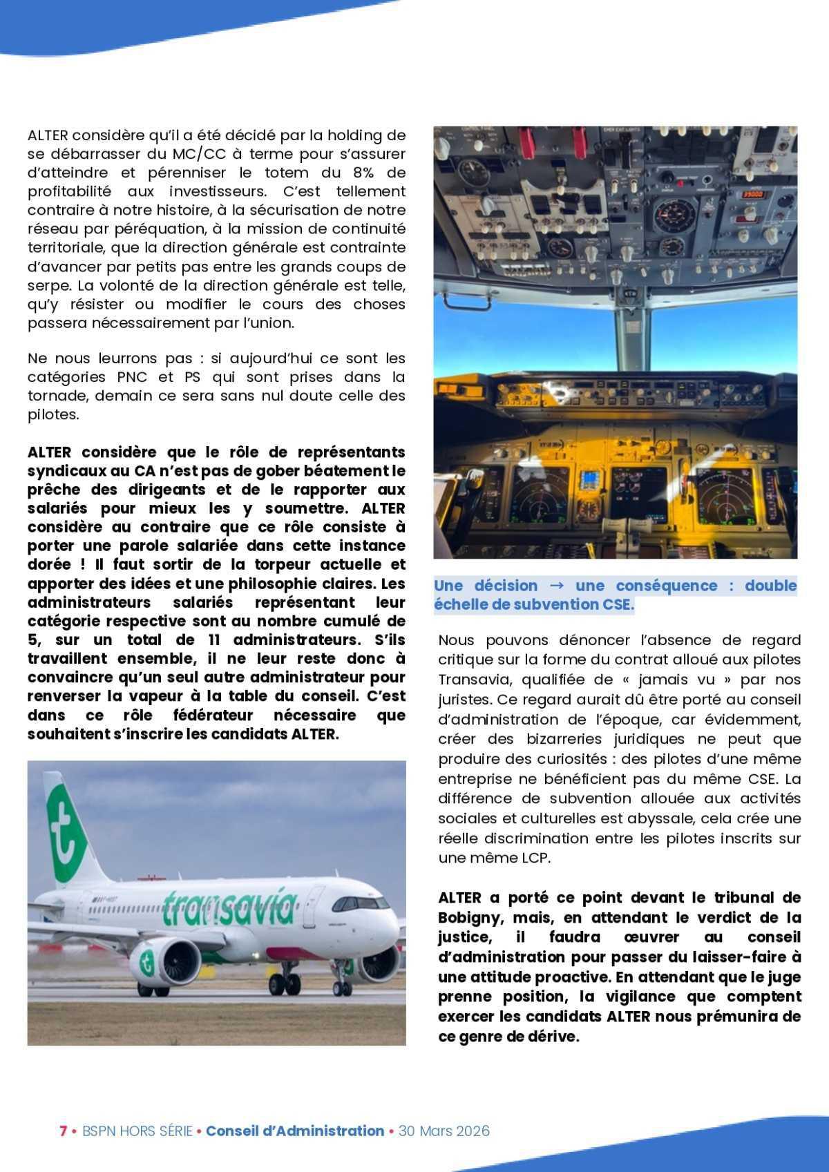 ALTER // BSPN Spécial Élections au Conseil d'administration