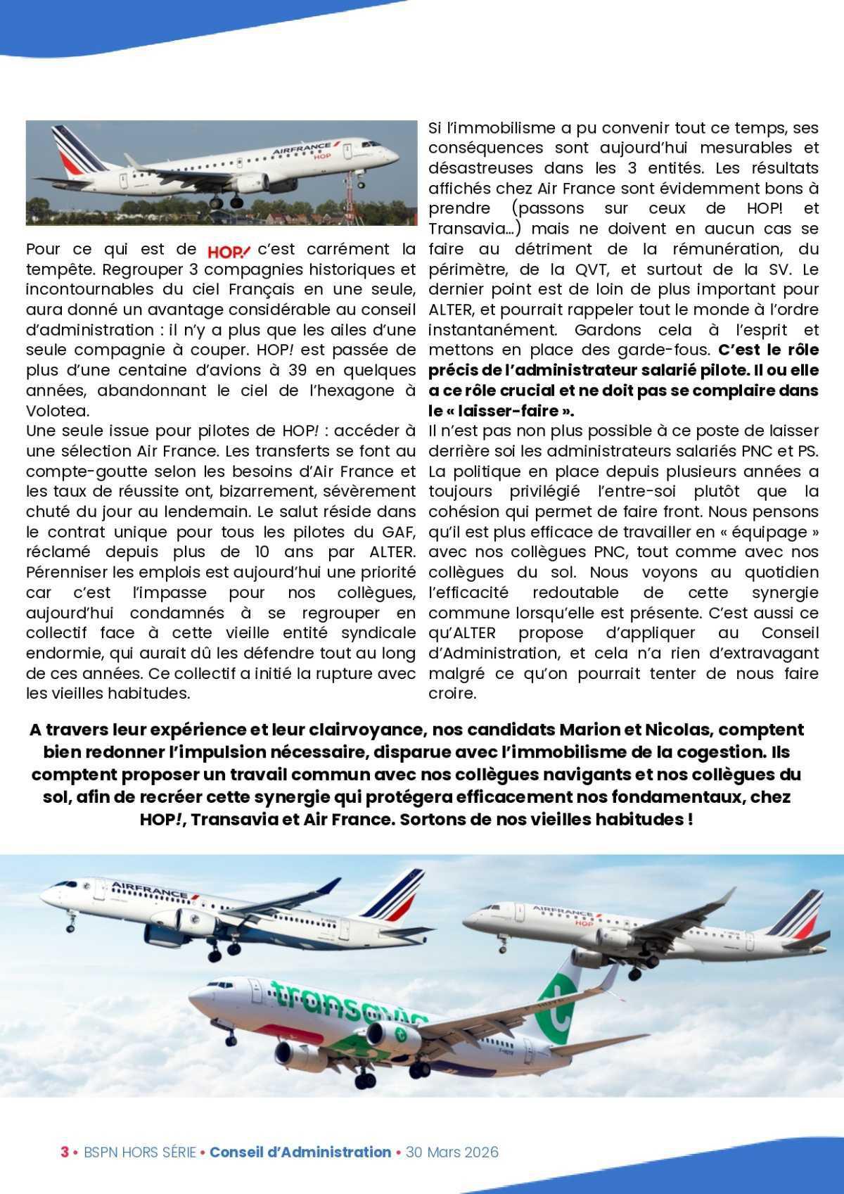 ALTER // BSPN Spécial Élections au Conseil d'administration