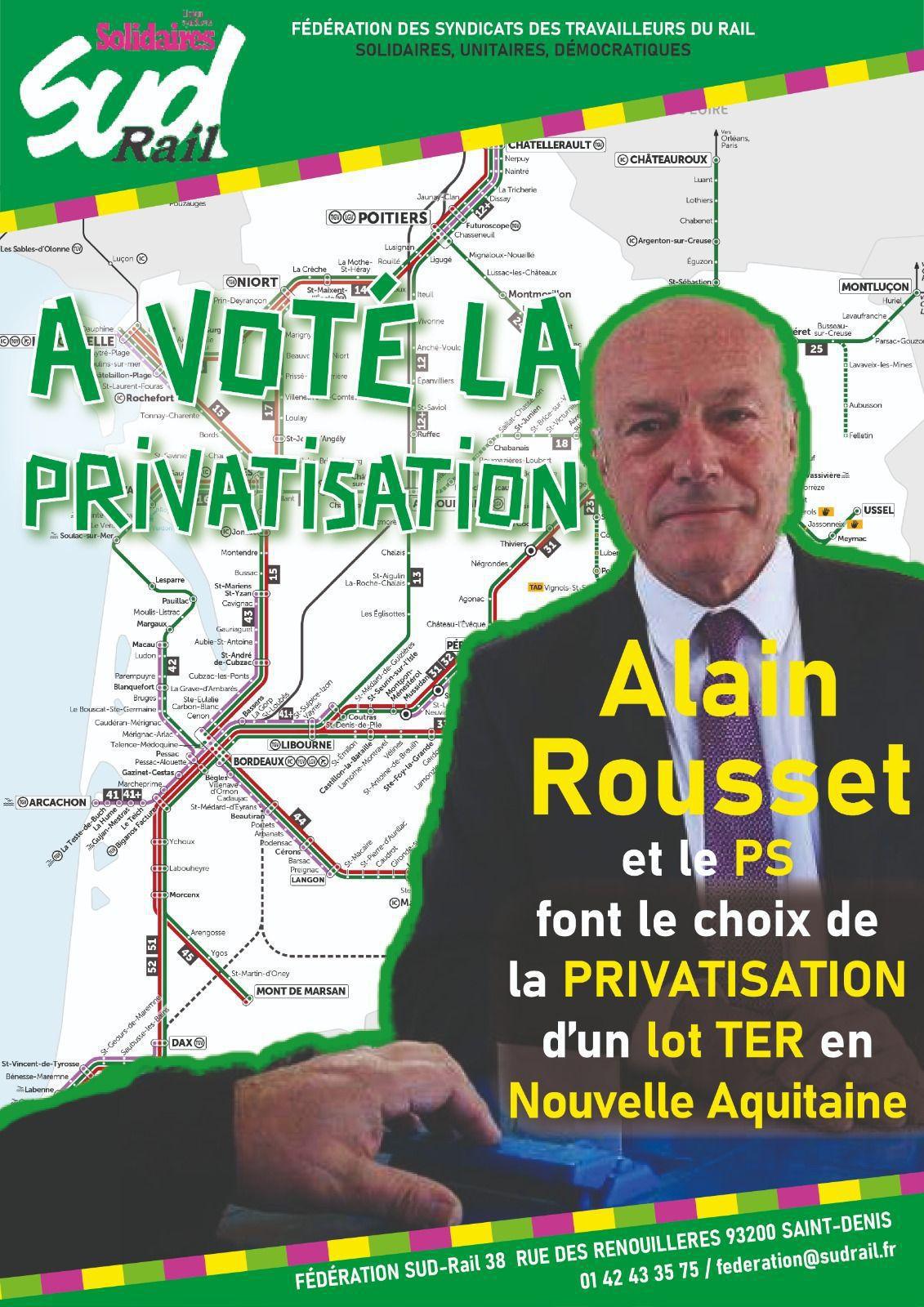 SUD-Rail // Le TER Poitou-Charentes privatisé !