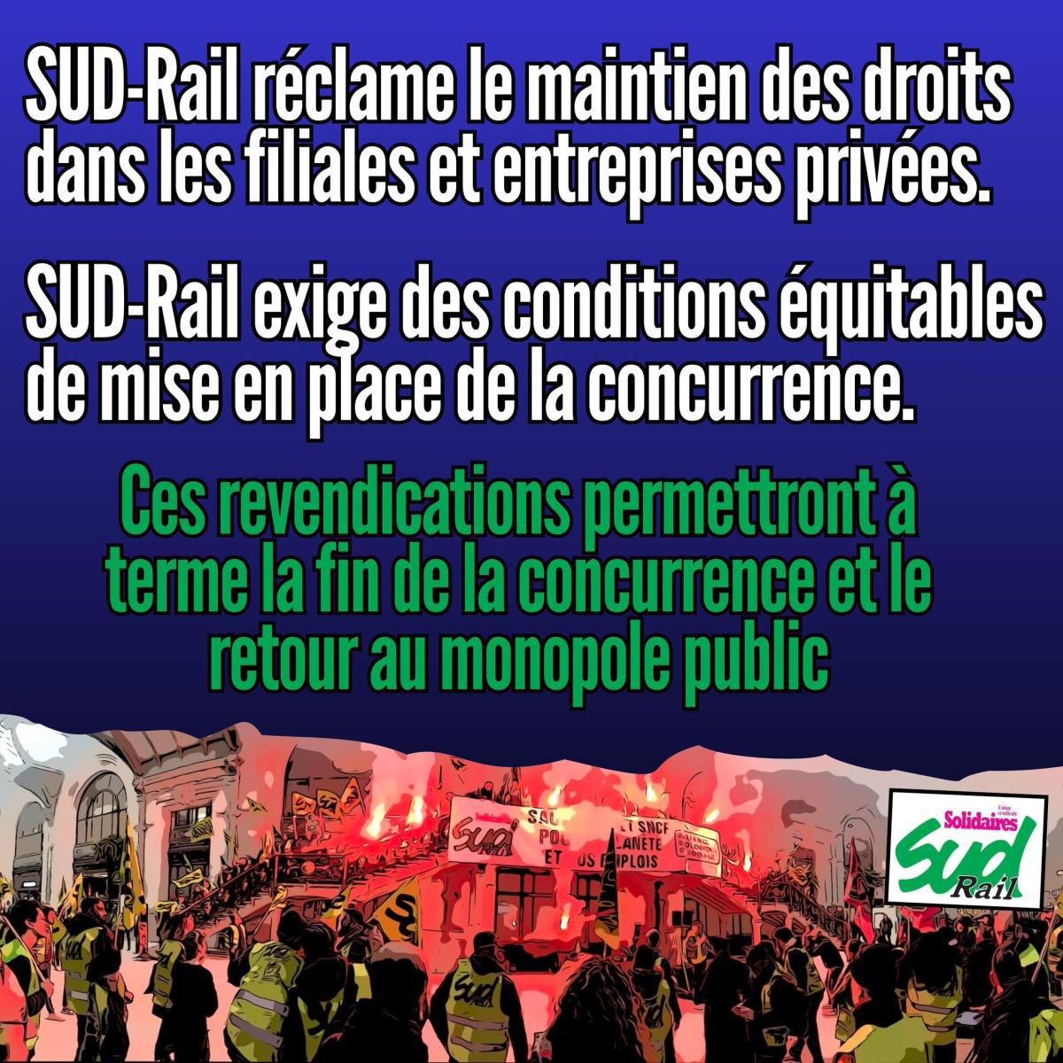SUD-Rail // un rapport sénatorial pointe les dangers de la concurrence