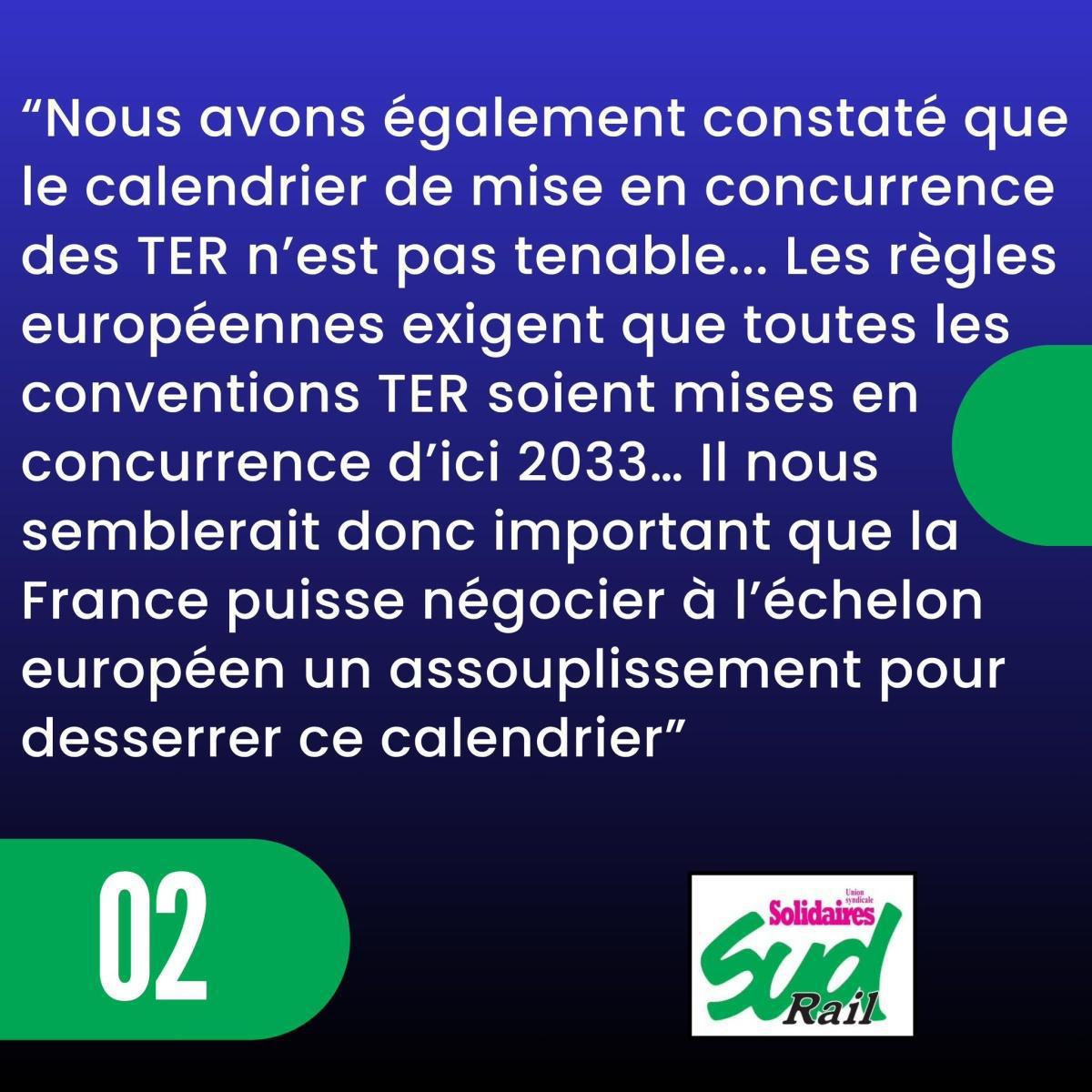SUD-Rail // un rapport sénatorial pointe les dangers de la concurrence
