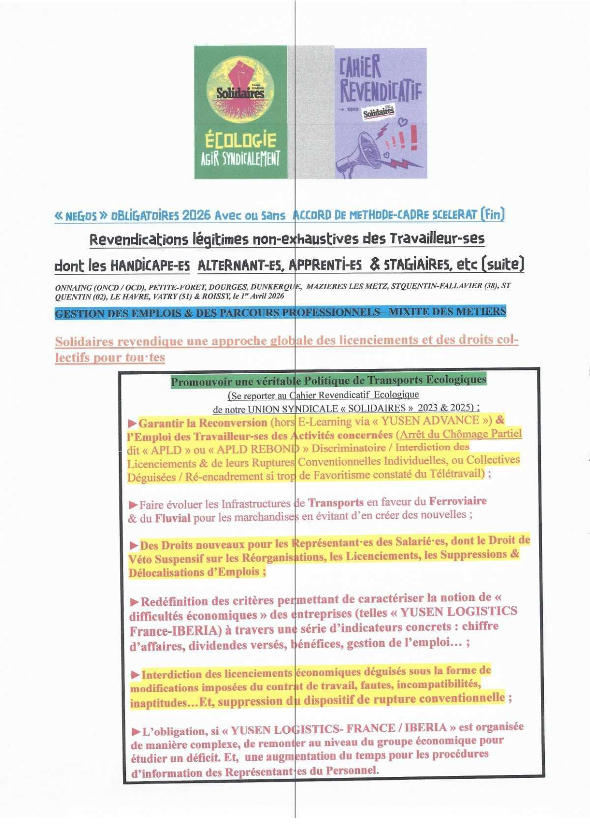 UST YUSEN // NAO 2026 Partageons les richesses !