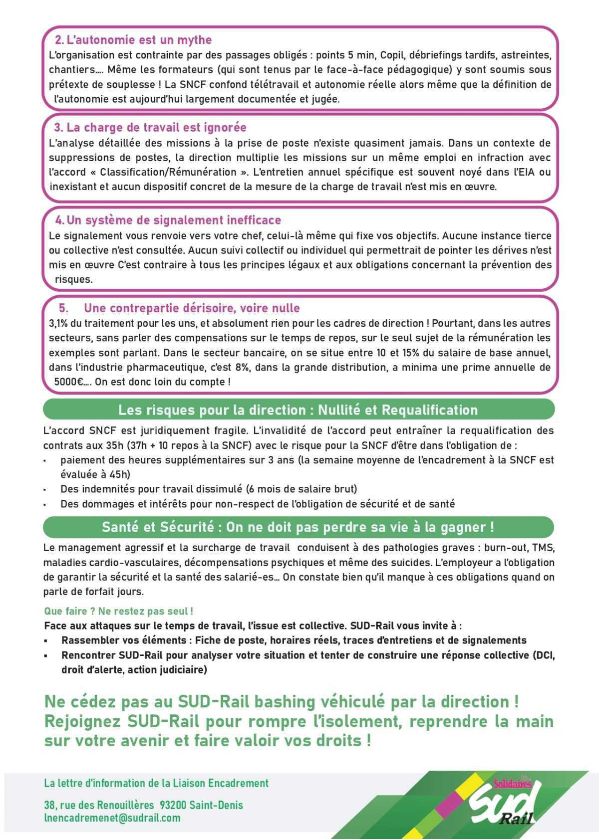 SUD-Rail // Forfait-jours ne veut pas dire corvéable à l'infini !