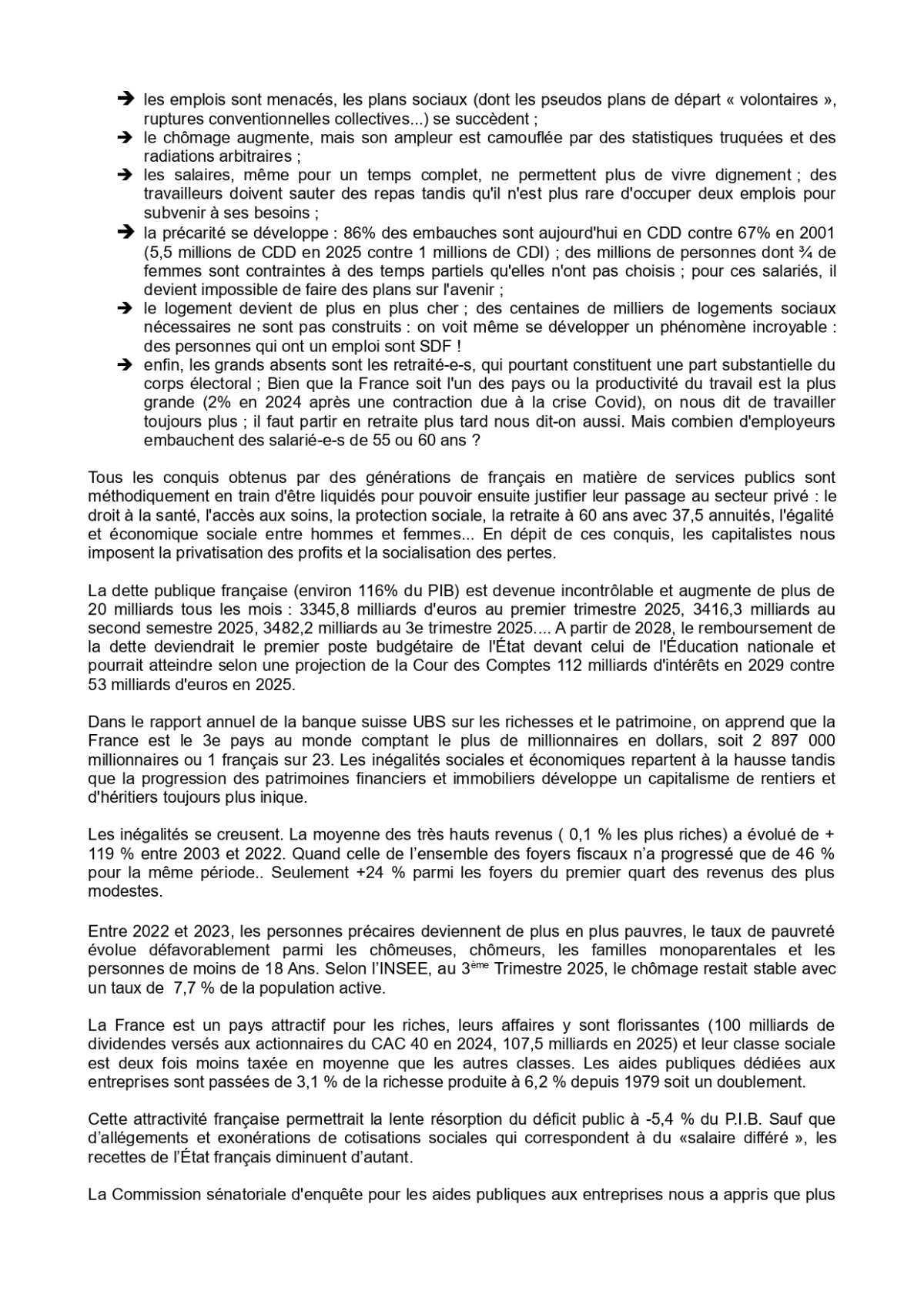 6e Congrès de l'Union SUD Transports du 12 mai 2026 : Résolution d'orientation