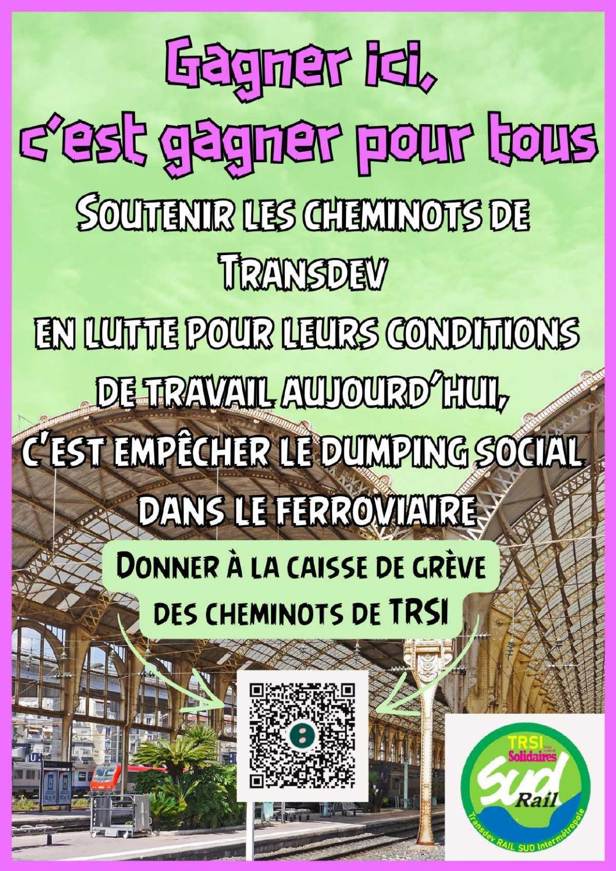 SUD-Rail // Solidarité avec les grévistes de TRSI !