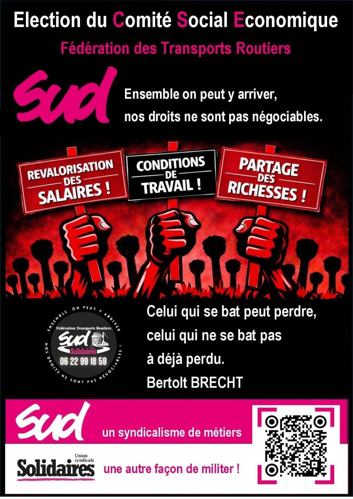 SUD Solidaires Transports routiers // Nos droits ne sont pas négociables
