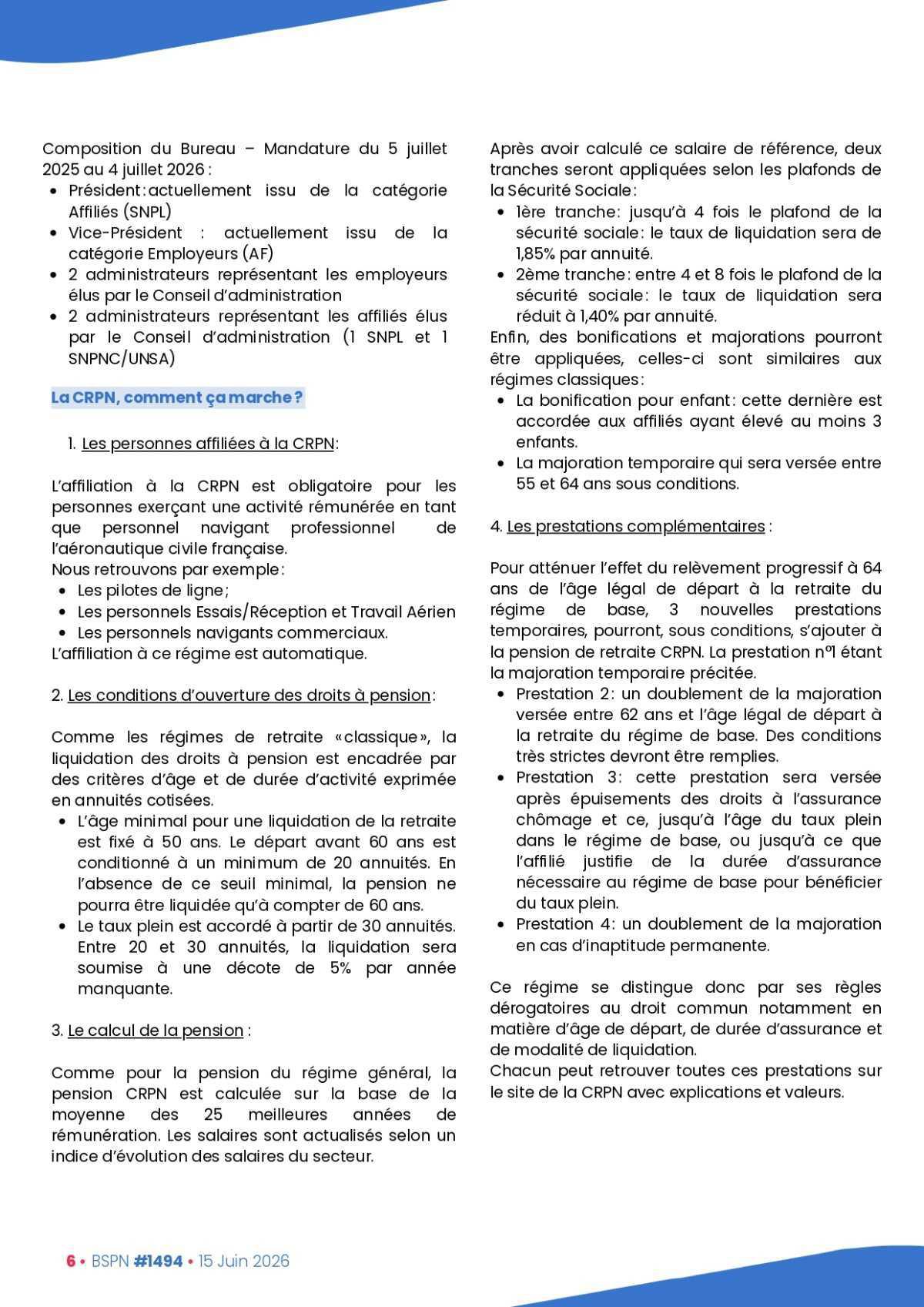 ALTER // Bulletin Syndical du Personnel Naviguant # 1494