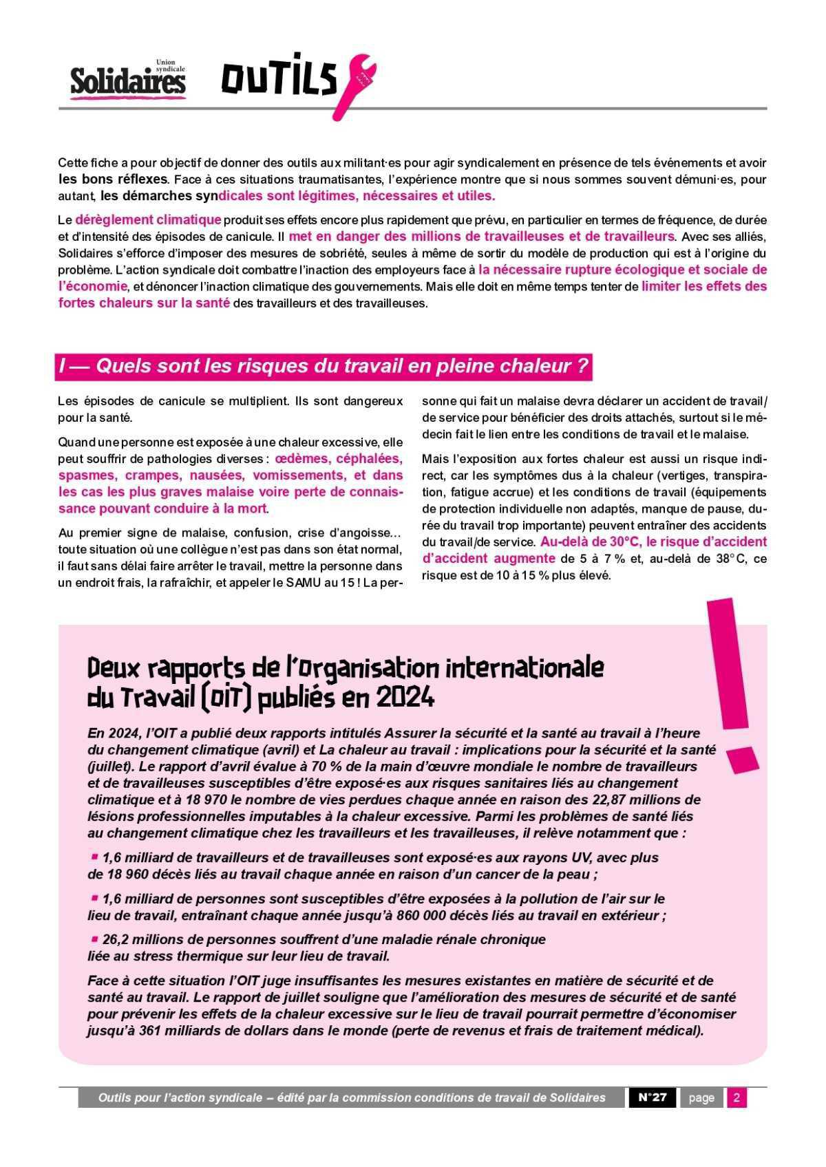 Solidaires // Il fait trop chaud au boulot, on fait quoi ?