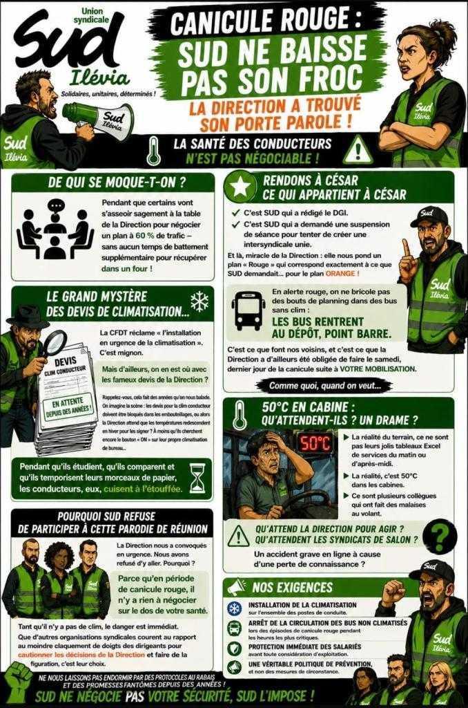 SUD ILEVIA // La santé des conducteurs n'est pas négociable !