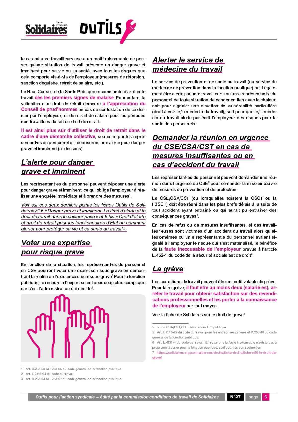 Outils # 27 // Il fait trop chaud au boulot, on fait quoi ?