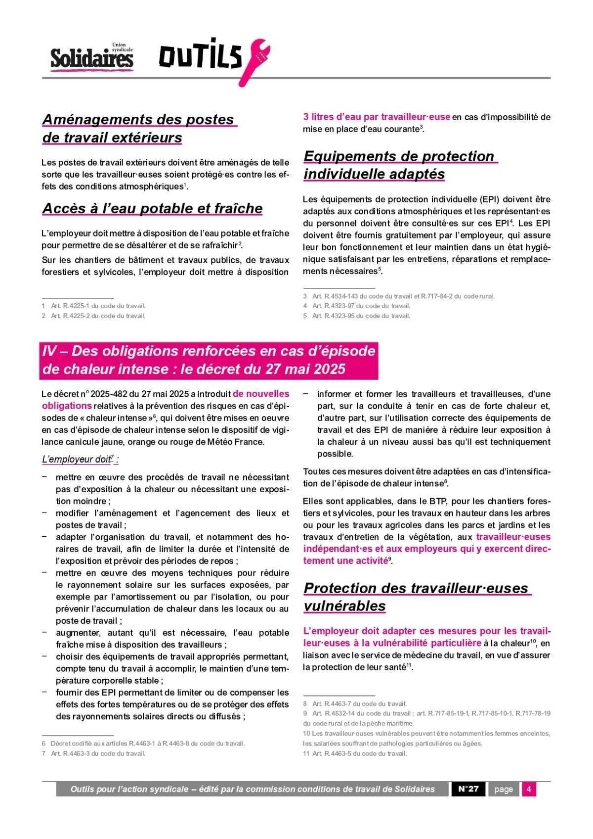 Outils # 27 // Il fait trop chaud au boulot, on fait quoi ?