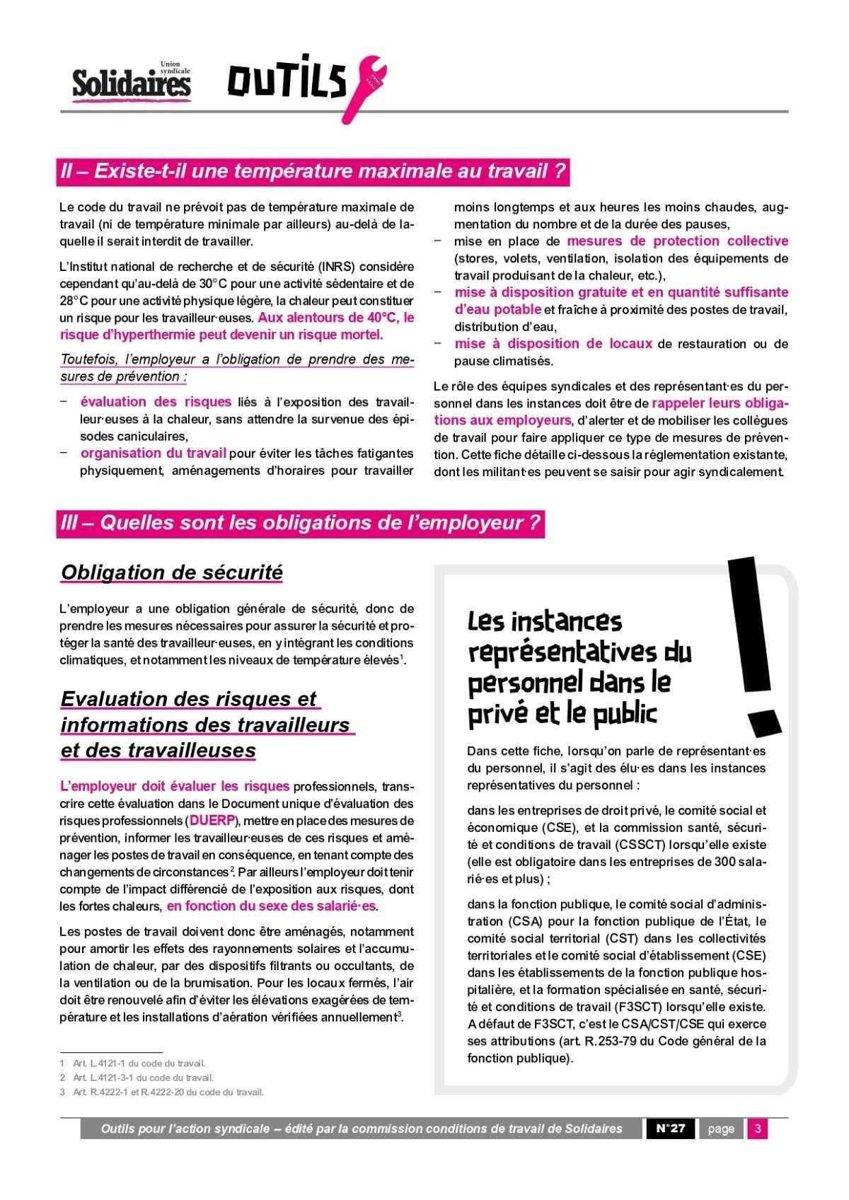 Outils # 27 // Il fait trop chaud au boulot, on fait quoi ?