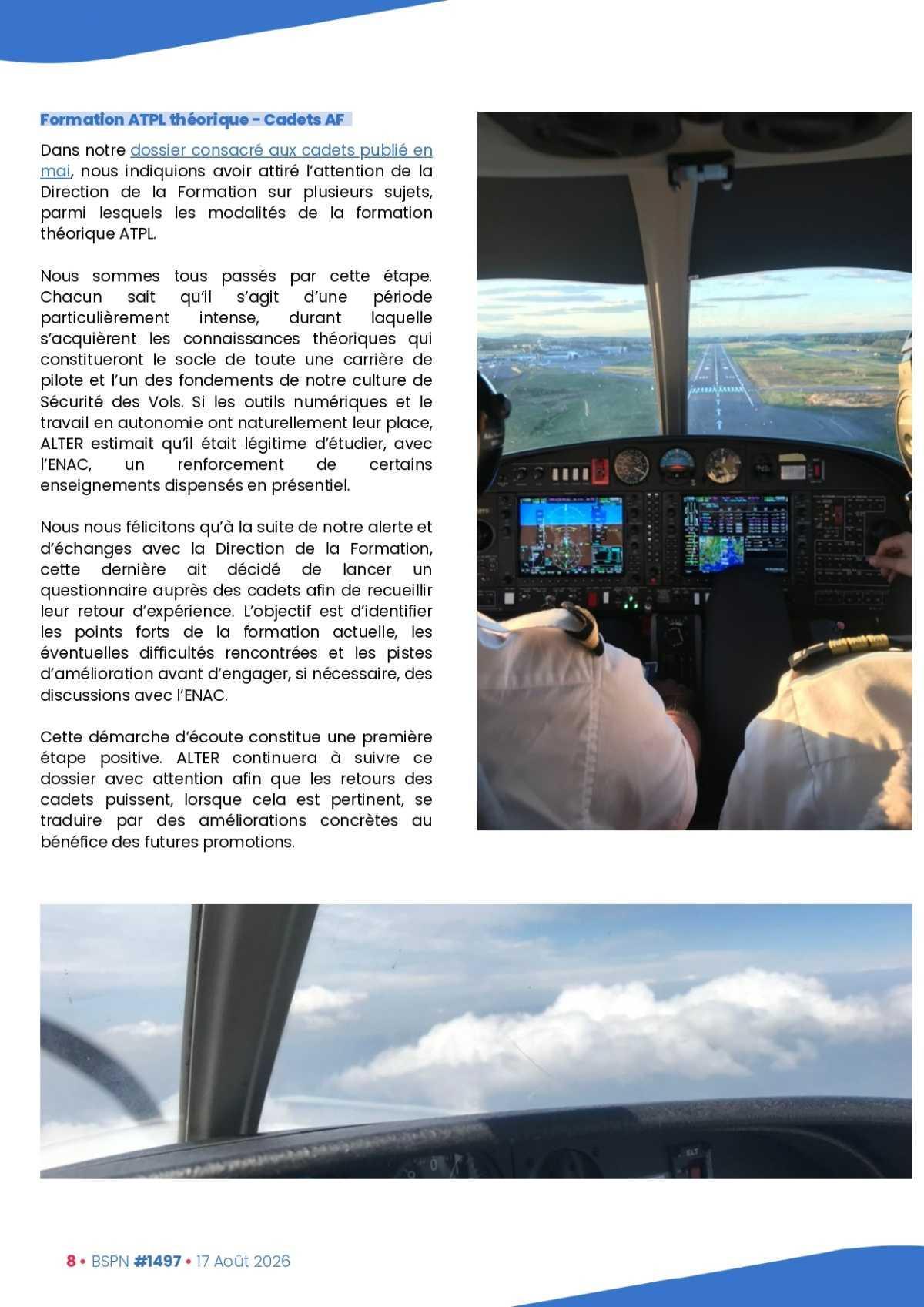 ALTER // Bulletin Syndical du Personnel Naviguant # 1497