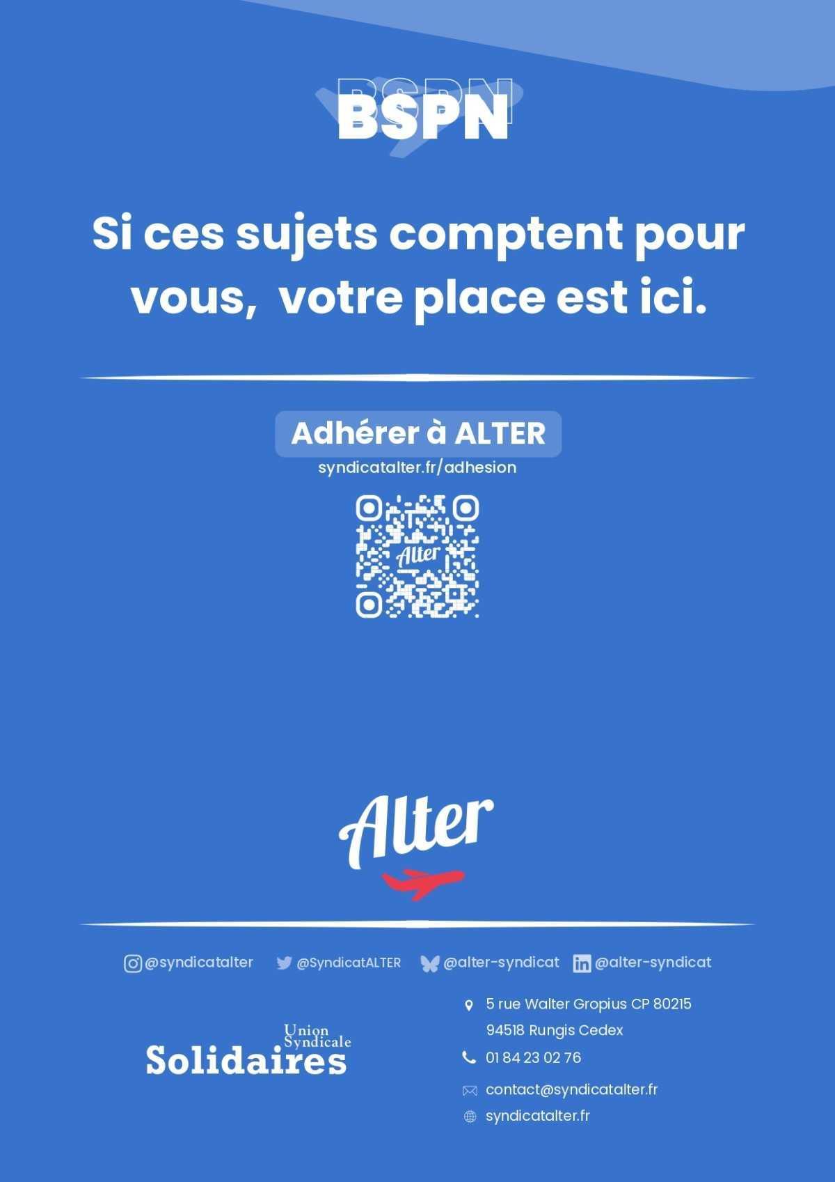 ALTER // Bulletin Syndical du Personnel Naviguant # 1500