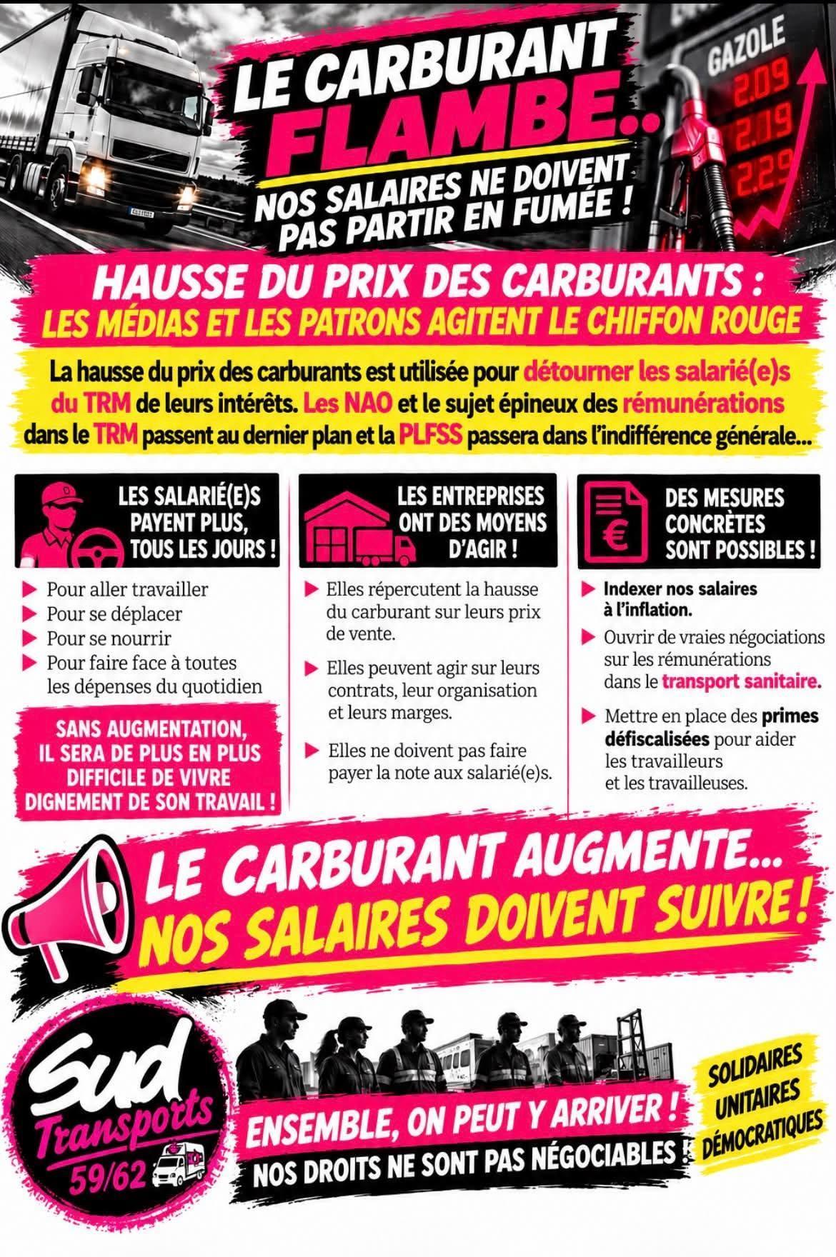 UST 59/62 // Nos salaires ne doivent pas partir en fumée !