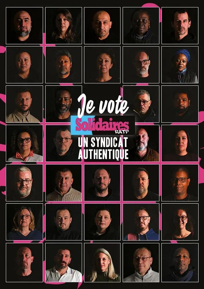 Votez pour les candidats de Solidaires RATP !
