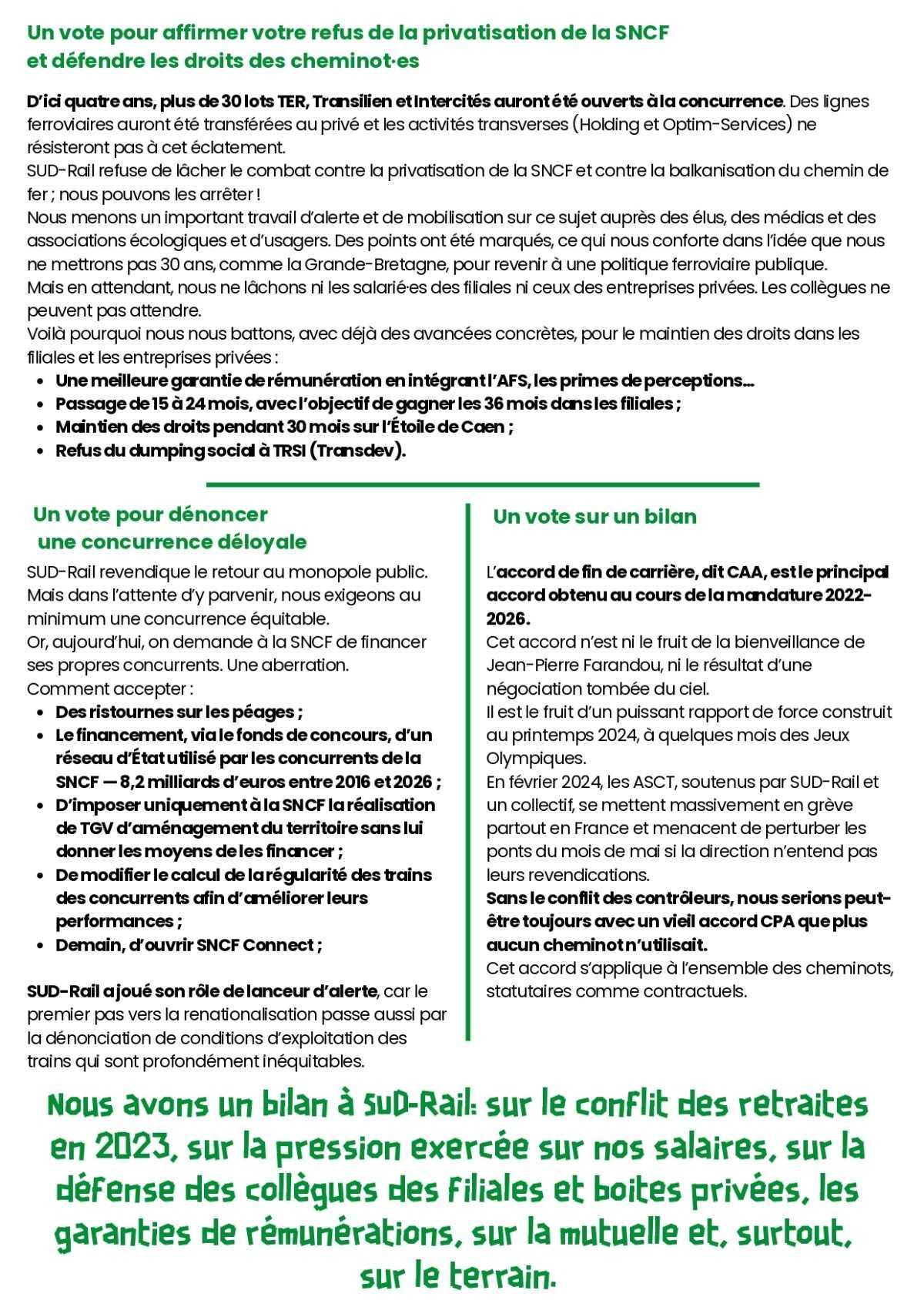 SUD-Rail, un vote qui compte !