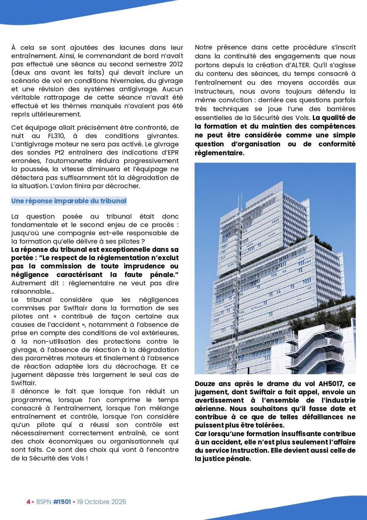 ALTER // Bulletin Syndical du Personnel Naviguant # 1501