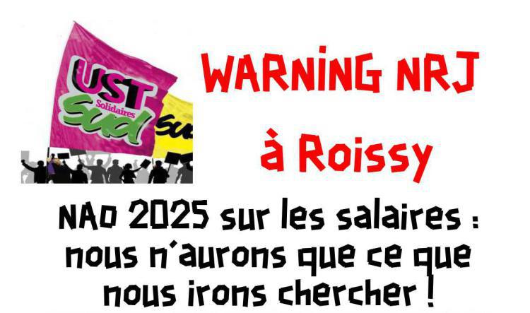 UST NRJ WARNING // NAO 2025, nous n'aurons que ce qui nous irons chercher !