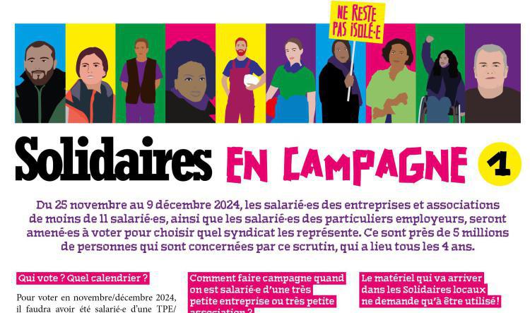 Elections TPE/TPA : Solidaires en campagne #1