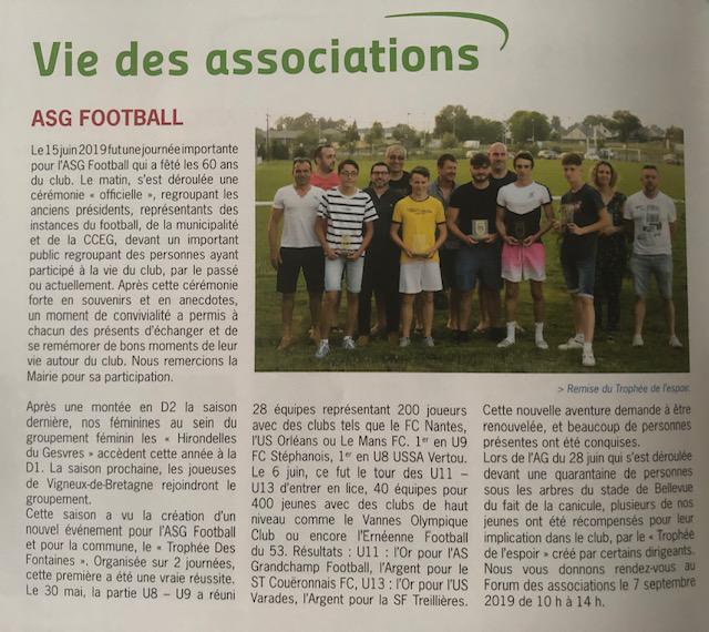 Vu dans le dernier magazine de la commune !